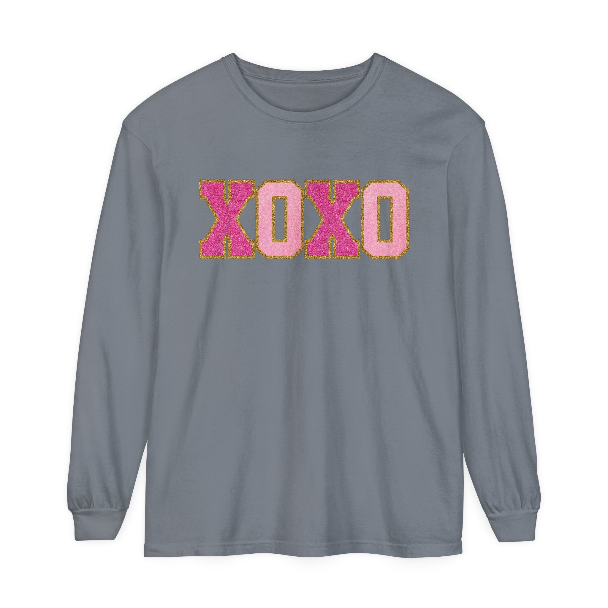 Long Sleeve XOXO Shirt, Valentines Day, Pink XOXO Long Sleeve, Valentines Day XOXO Hearts Shirt