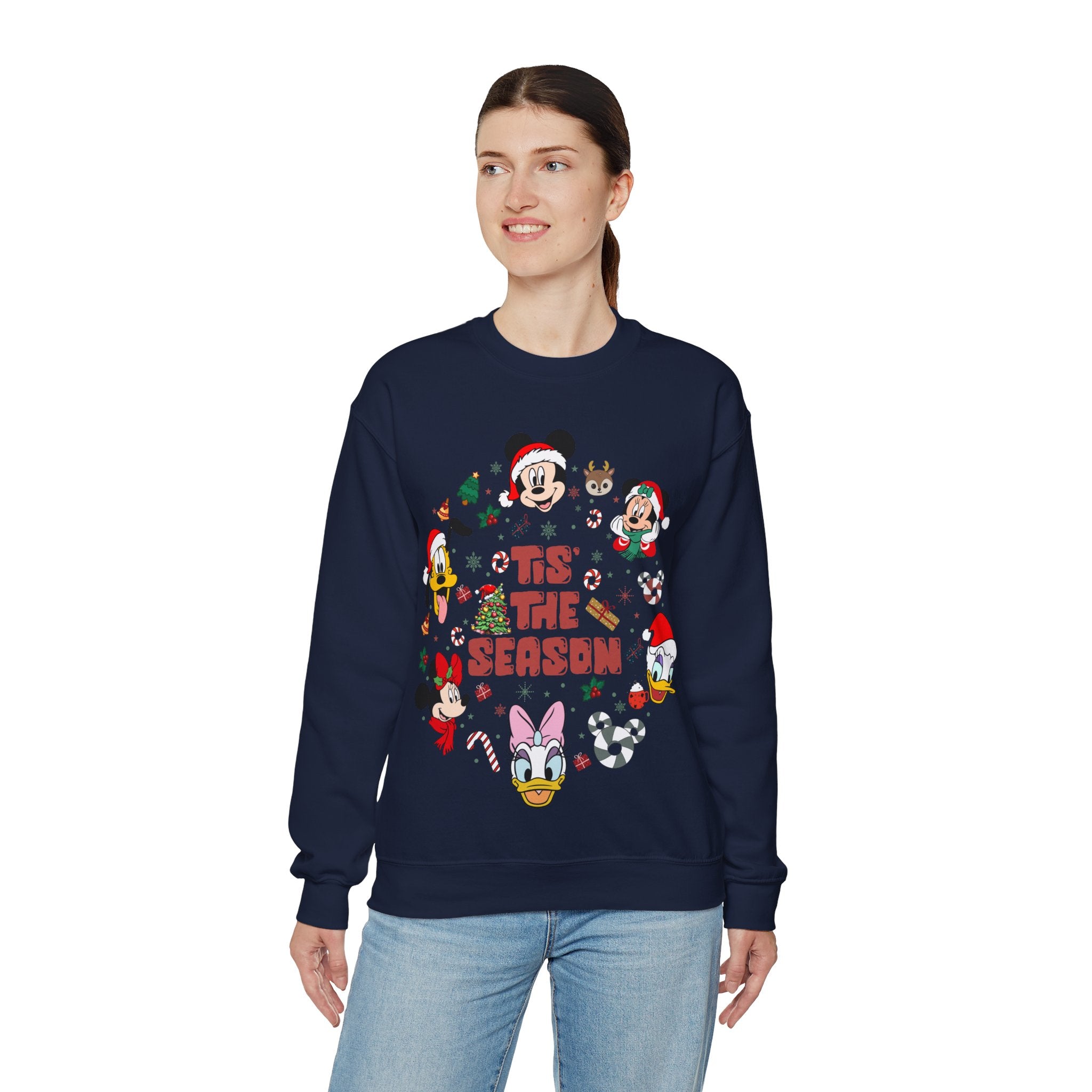 Mickey Tis The Season Sweatshirt, Disney Christmas Tis the Season Sweatshirt, Mickey and Friends Shirt, Disney Christmas Sweater, Tis The Season Shirt