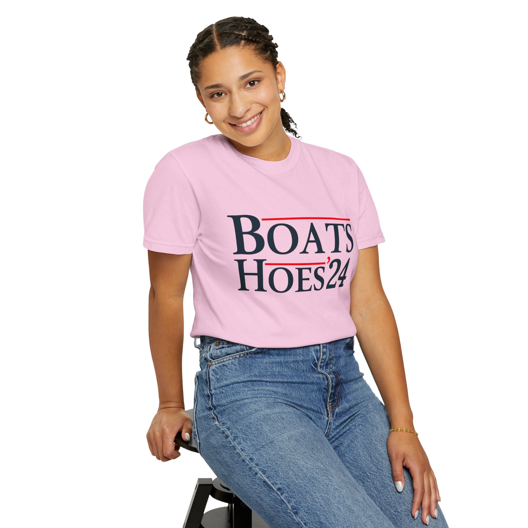 UNIDAZE Boats and Hoes 2024 T-Shirt, Funny Election Shirt, Trendy Election Day 24 Tee, Patriotic Shirt, Election Lover Gift Tee, Fun Stepbrother Tee Printify 4th of july gift boating shirt boats and hoes boats and hoes 2024 catalina wine mixer Cotton Crew neck cute birthday gift DTG fourth of july shirt fourth of july tee funny boating shirt Men's Clothing Oversized patriotic shirt patriotic sweatshirt step brothers shirt T-shirts TikTok Unisex Women's Clothing