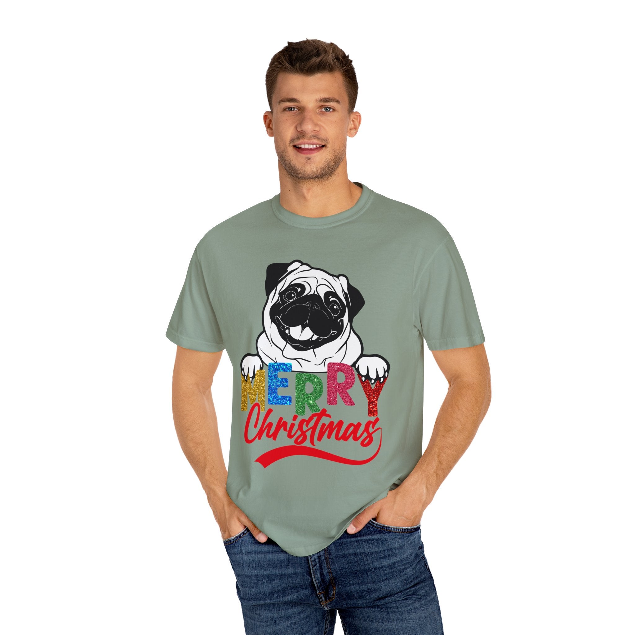 Pug Christmas Shirt, Merry Christmas, Christmas Party Tee, Christmas Dog Shirt, Gift For Christmas, Cute Dog Shirt, Christmas Tee, Gift For Dog Lover