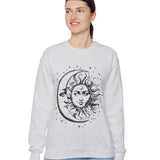 Sun and Moon Sweatshirt, Celestial Crewneck, Boho Sun and Moon Shirt, Hippie Hoodie, Retro Shirt, Vintage Style