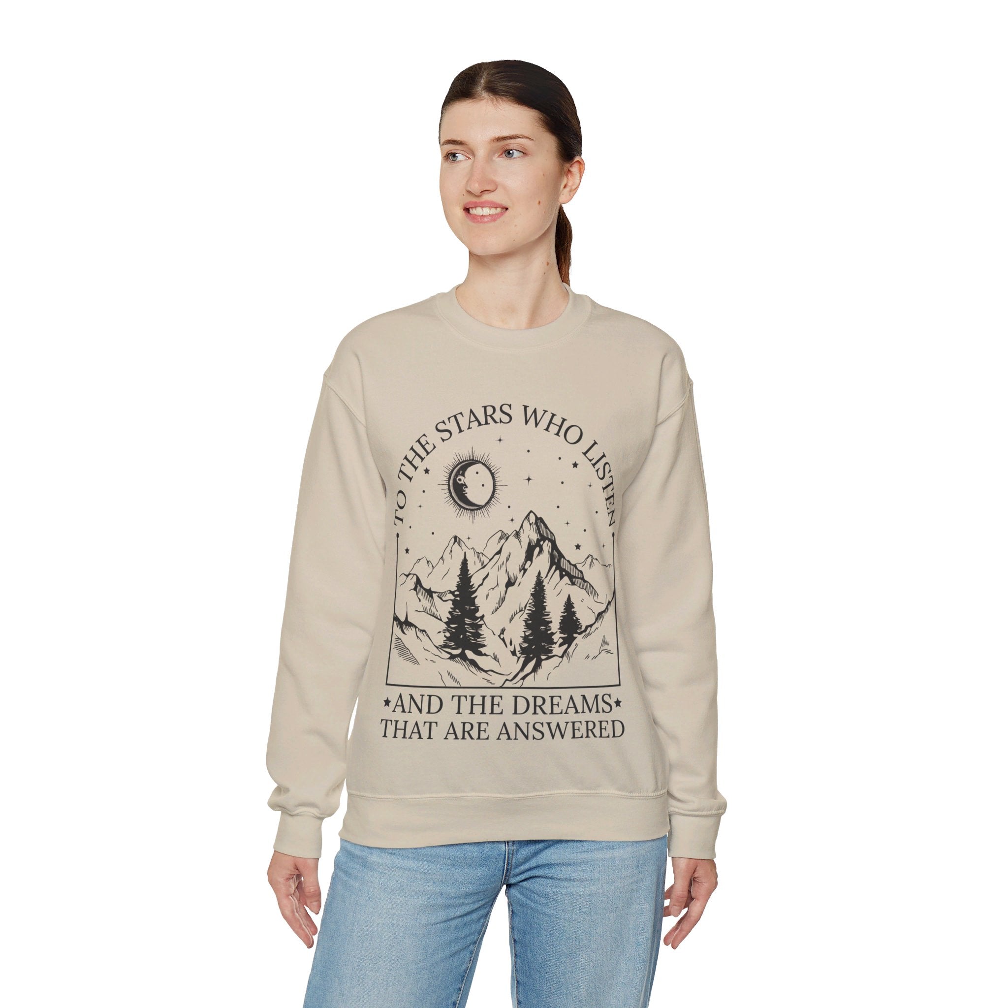 To The Stars Who Listen And The Dreams That Are Answered Sweatshirt, Velaris City Of Starlight Shirt, The Night Court Shirt, SJM Shirt, ACOTAR Shirt