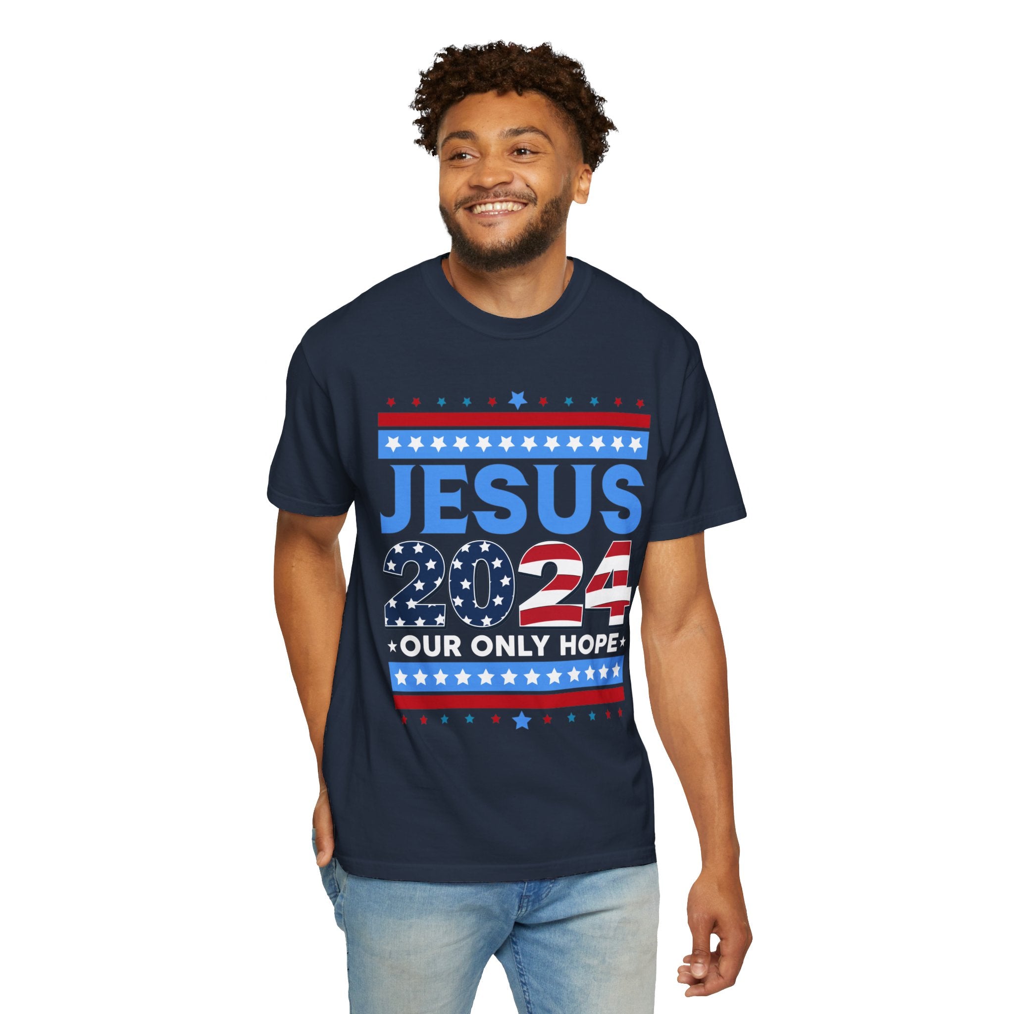 Jesus 2024 Our Only Hope Shirt, Jesus 2024 Sweatshirt, Make America Pray Again, Political T-shirts, Unisex Jesus Lover Shirt, Trendy Christian Shirt