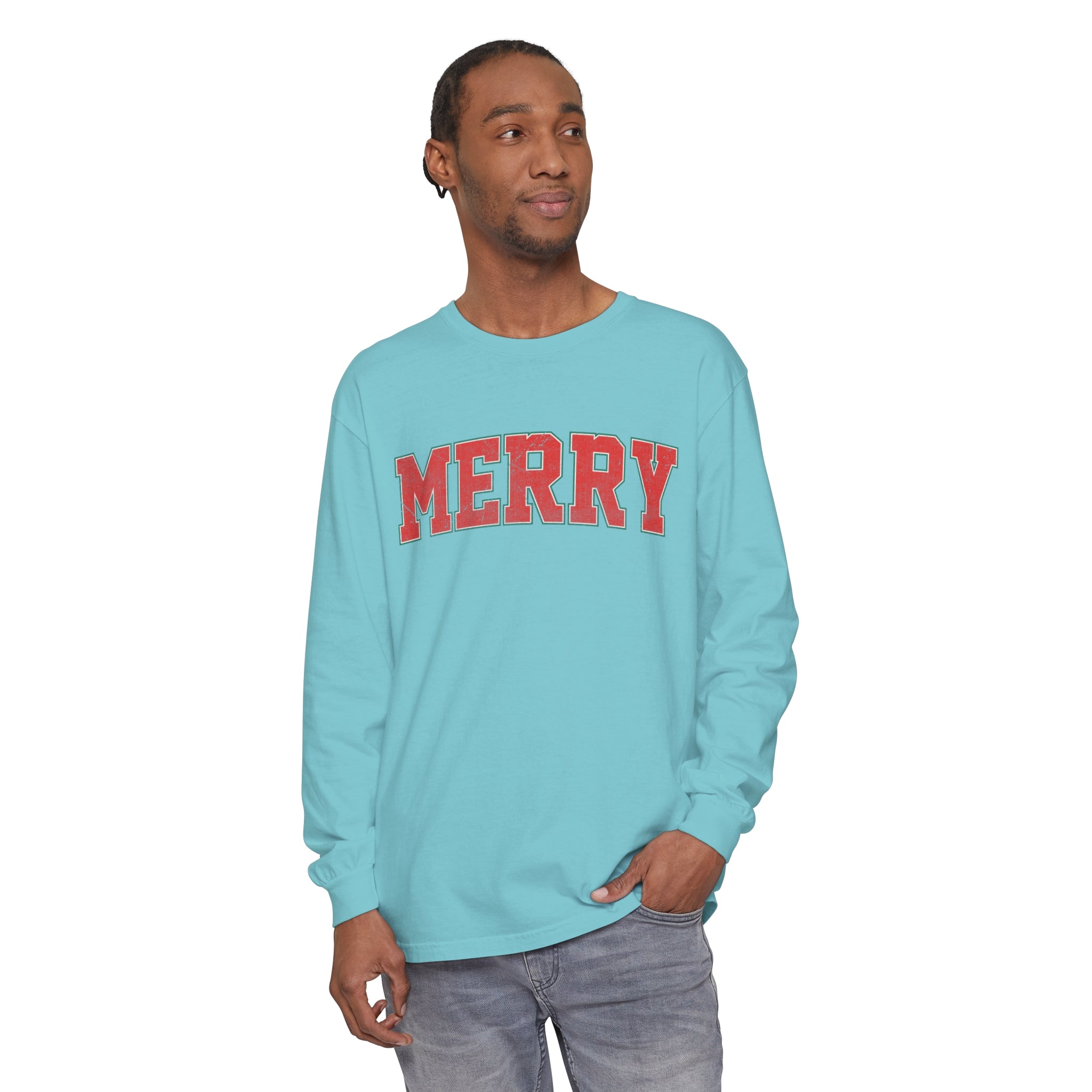 Long Sleeve Merry Shirt, Christmas Long Sleeve Shirt, Christmas Gift, Merry Christmas Tee, Merry Christmas Long Sleeve Shirt