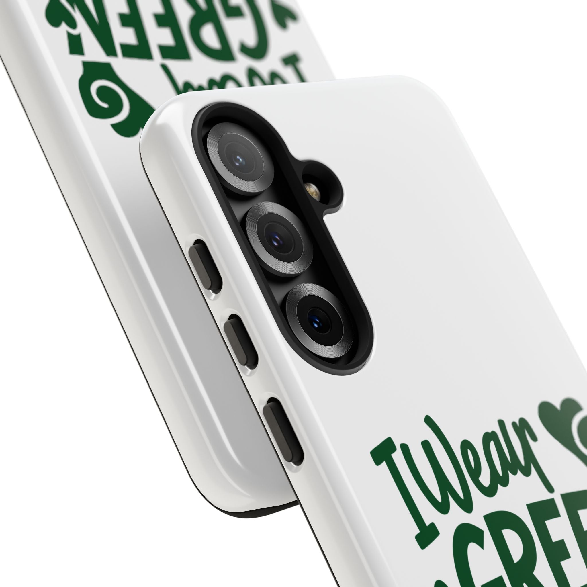 I Wear Green For Mental Health Awareness Phone Cases, Mental Health Matters Phone Case, Inspirational Phone Case, Motivational Phone Case, iPhone, Google Pixel & Samsung Galaxy