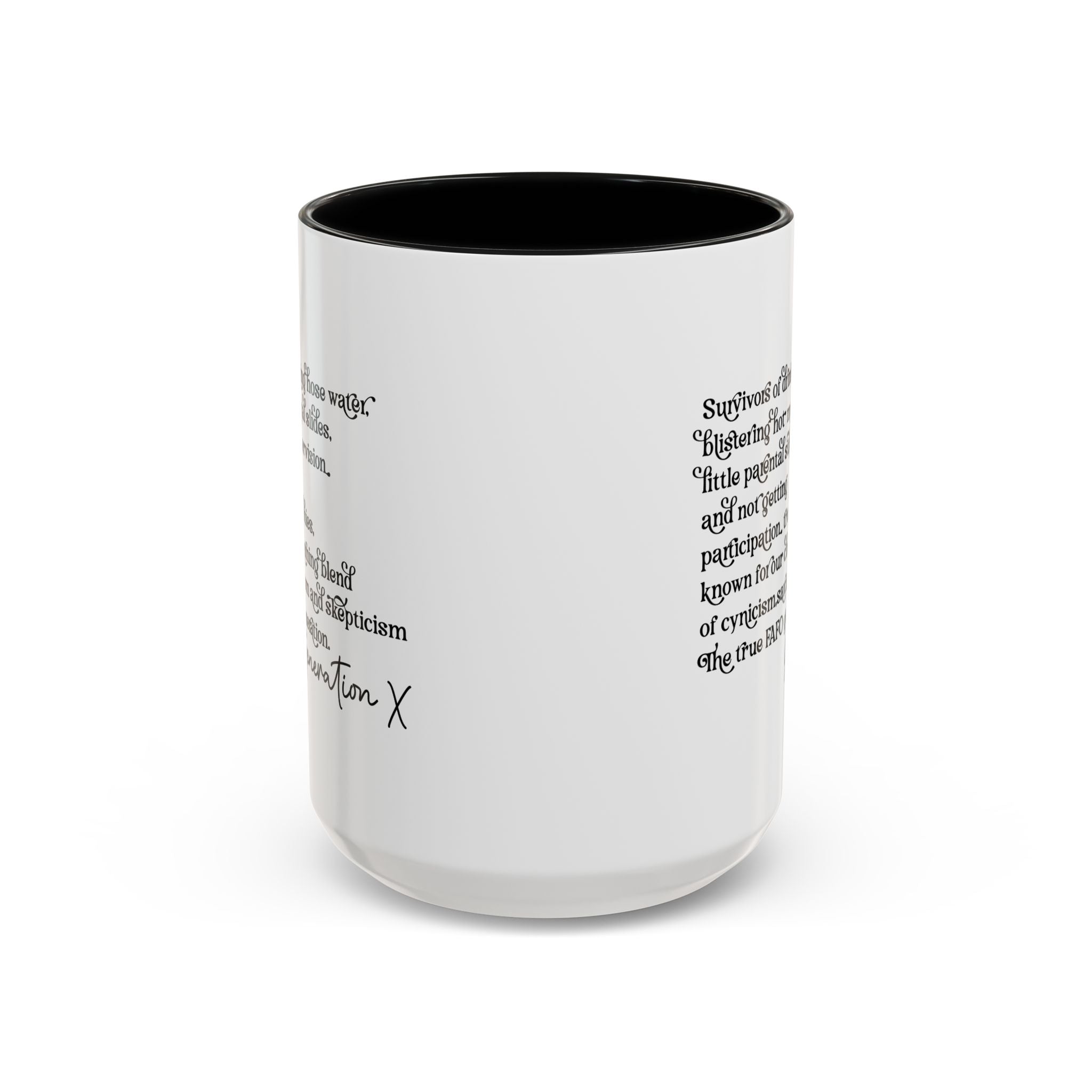Gen X Raised on Hose Water and Neglect, Generation X, Gen X Gift, Gen X Mug, Funny Gen X Mug, Coffee Mug Cup, Coffee Mug Gift