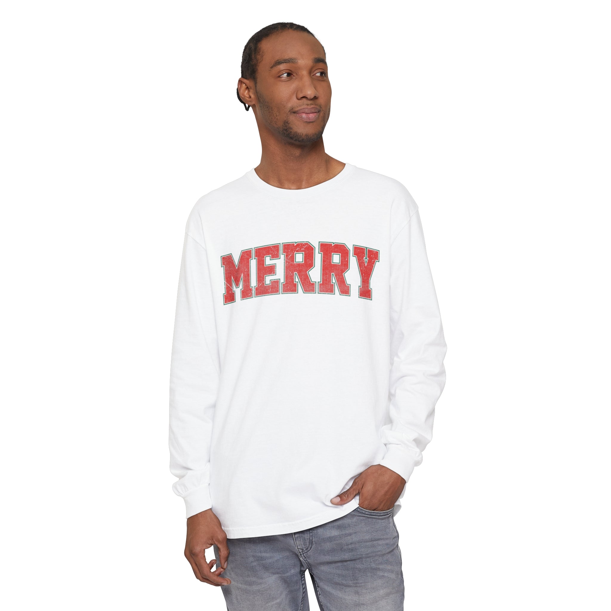 Long Sleeve Merry Shirt, Christmas Long Sleeve Shirt, Christmas Gift, Merry Christmas Tee, Merry Christmas Long Sleeve Shirt