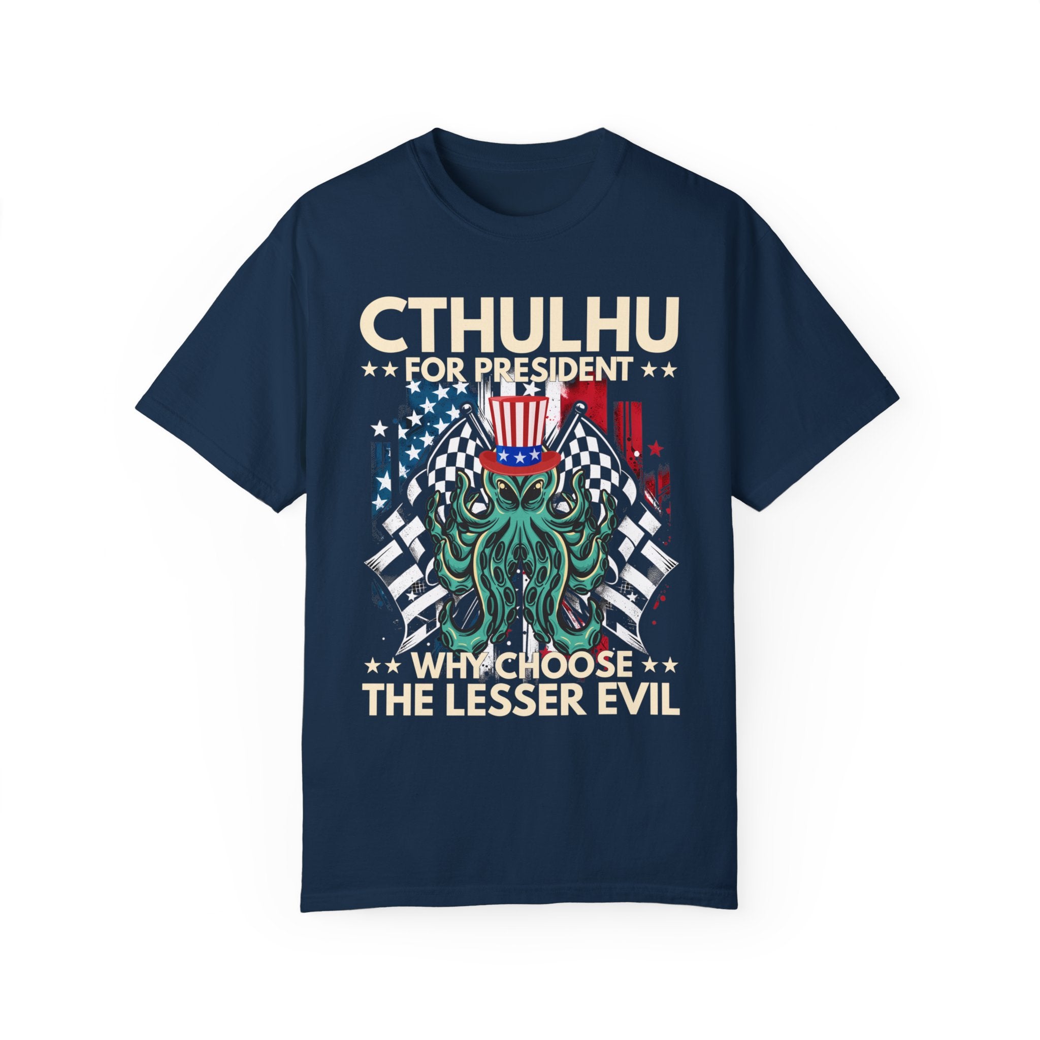 UNIDAZE CTHULHU PRESIDENT shirt, vote Cthulhu shirt, Cthulhu shirt funny political shirt, election shirt, Lovecraft shirt, Lovecraftian shirt Printify Cotton Crew neck cthulhu cthulhu gift cthulhu shirt DTG election funny 2024 election funny election shirt greater evil horror lover lovecraft lovecraftian gift Men's Clothing Oversized politcal satire T-shirts TikTok Unisex vote cthulhu shirt Women's Clothing