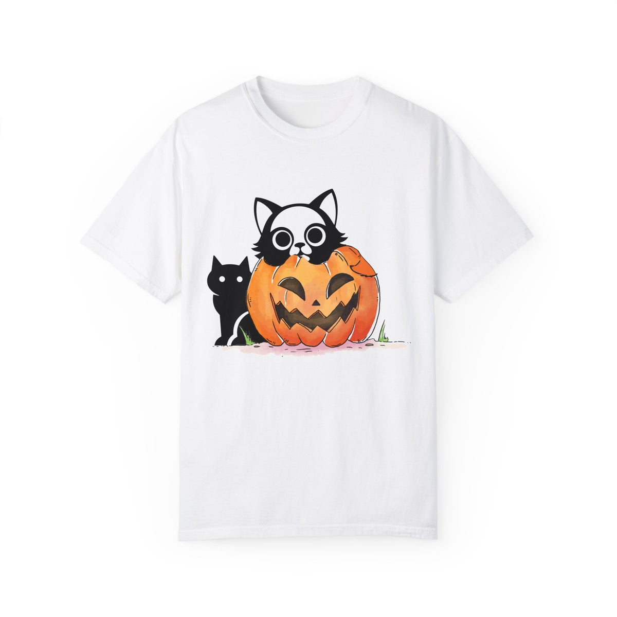 Vintage 90s Cat Halloween Shirt, Retro Halloween Shirt, Spooky Season Tee, Pumpkin Shirt, Halloween Shirt, Vintage Halloween Shirt