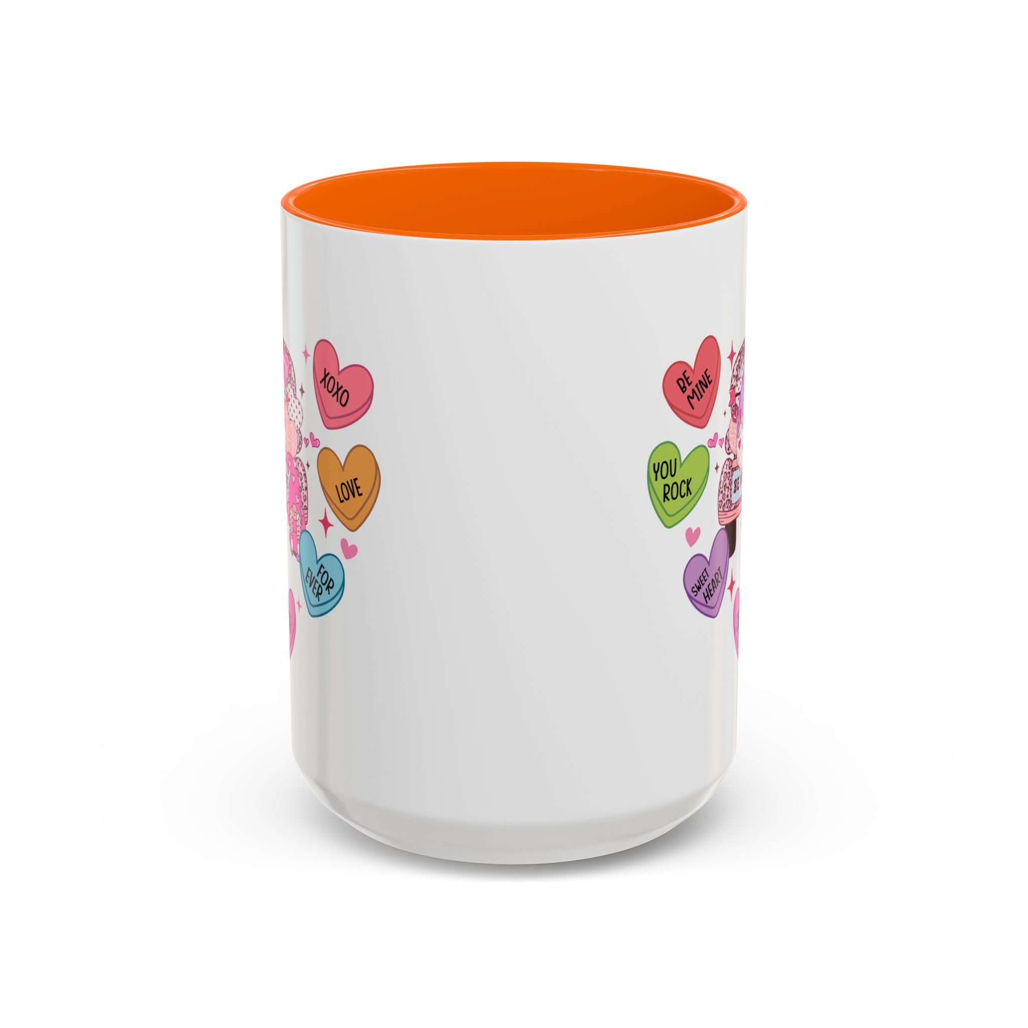 Candy Hearts Coffee Mug, Valentine's Conversation Hearts Mug, Valentines Day Coffee Mug, 15 oz 11 oz Mug, Pink Hearts Coffee Mug, Valentines Kitchen, Gift for Her
