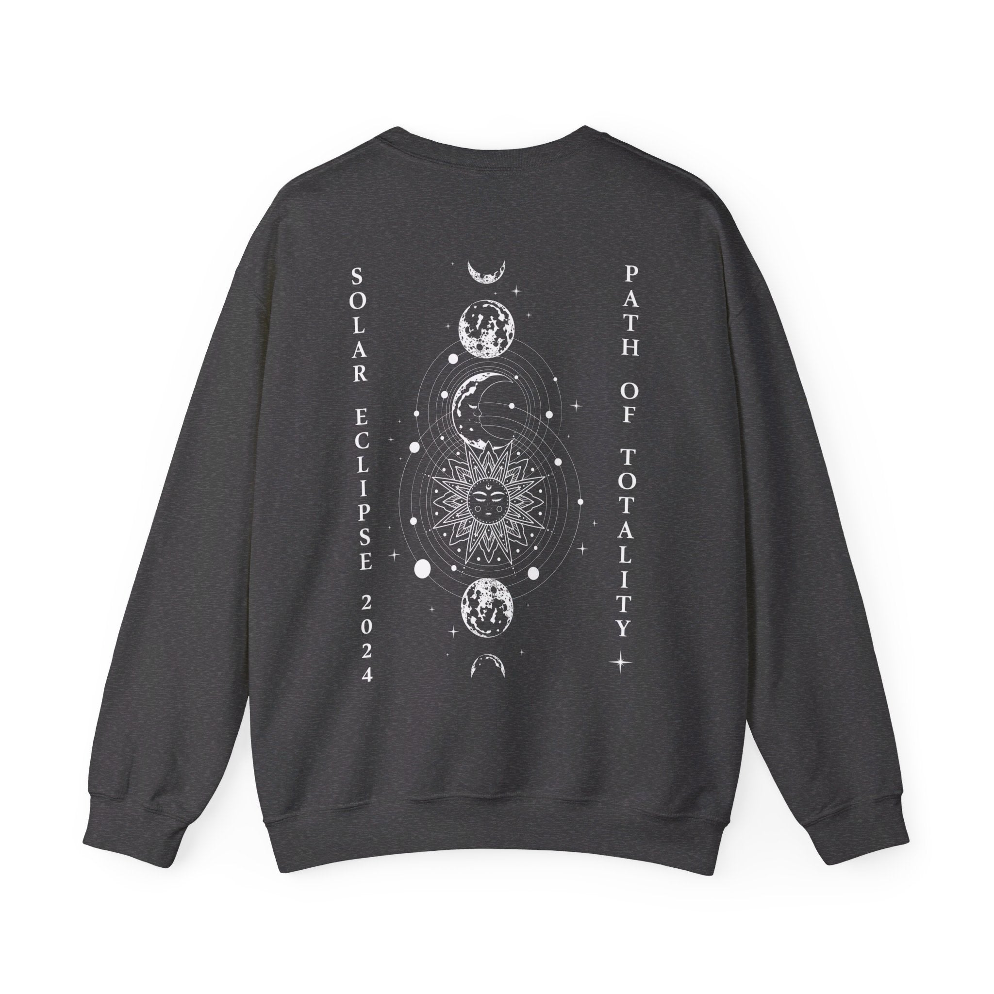 Total Solar Eclipse Sweatshirt, Path of Totality, Countdown to Totality, Celestial Shirt, Astronomy Sun Shirt, Moon Phases Shirt