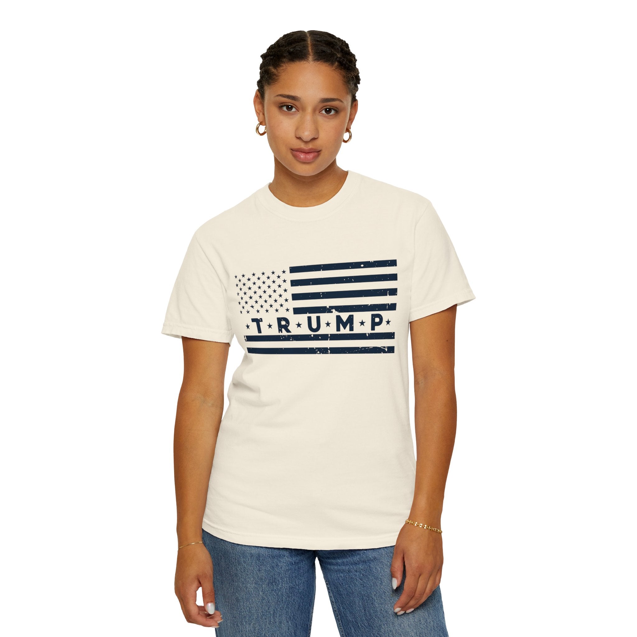 Trump Flag,Trump Flag Shirt,Donald Trump Shirt, Womens Trump Clothing, Republican T Shirts, Pro Trump Train MAGA Ladies Trump Tee