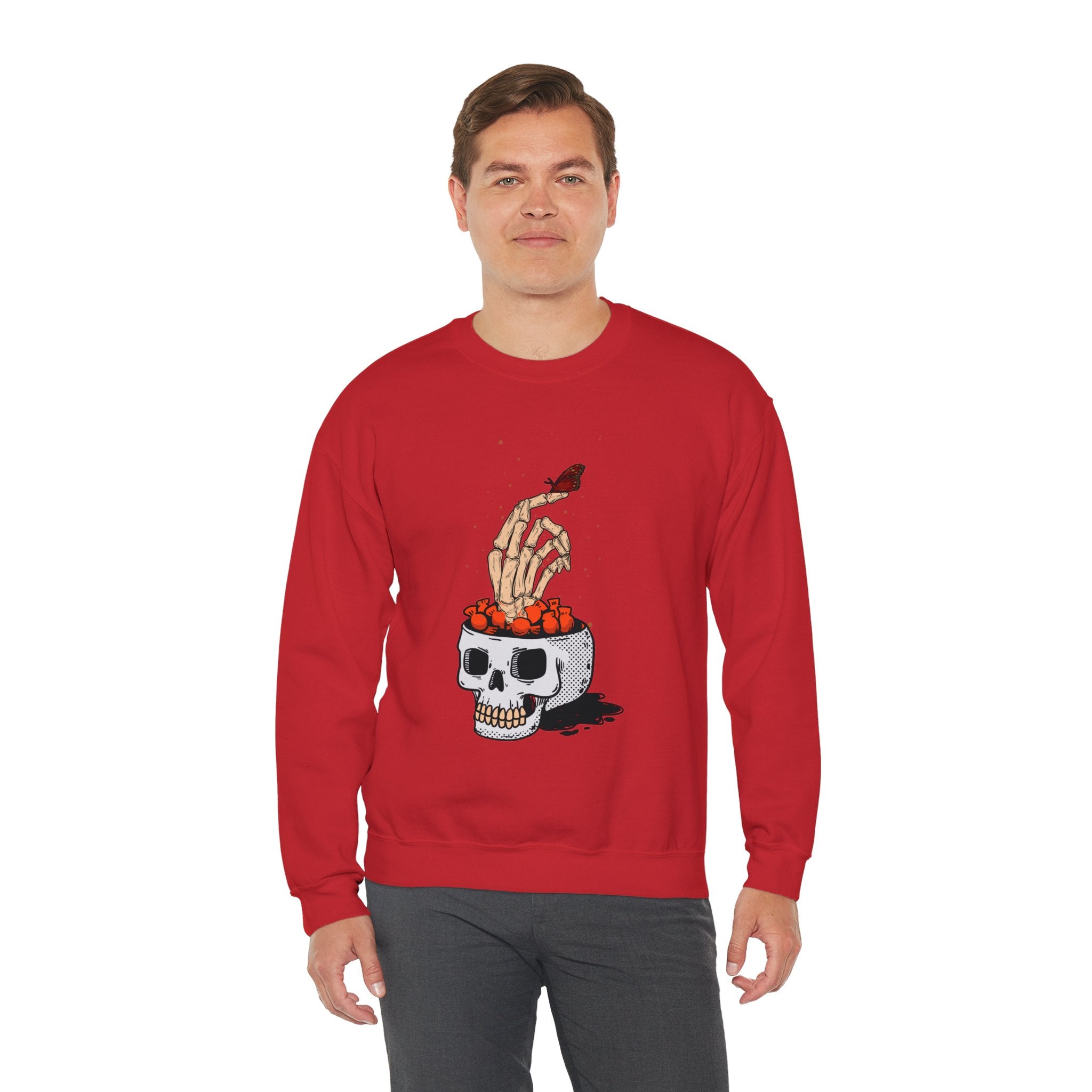 Skull skeleton hand halloween Sweatshirt, Skeleton Hand T-Shirt, Skeleton Shirt, Horror Gift, Skeleton Rock Tee, Rock and Roll Shirt