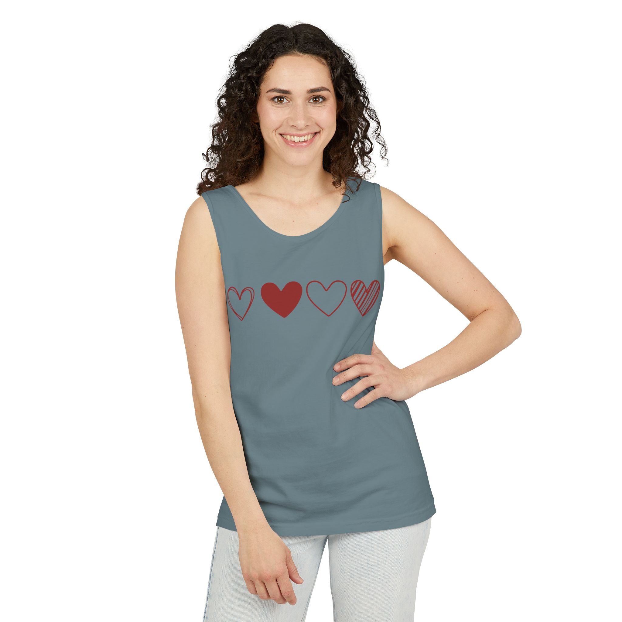 Heart Tank Top, Love Fitness, Shirt with Heart, Love Faith Hope, Shirt for Valentines Day, Love Heart Tank Top, Heart Shirt, Valentine Tank