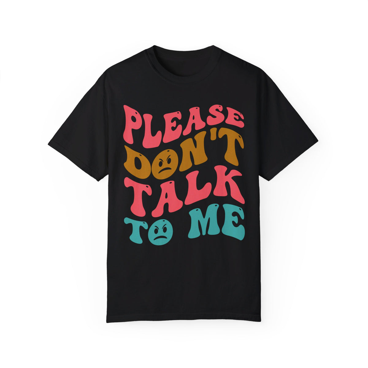 Please don't talk to me shirt, Funny introvert shirt, Words on back retro, Sarcastic introvert gift