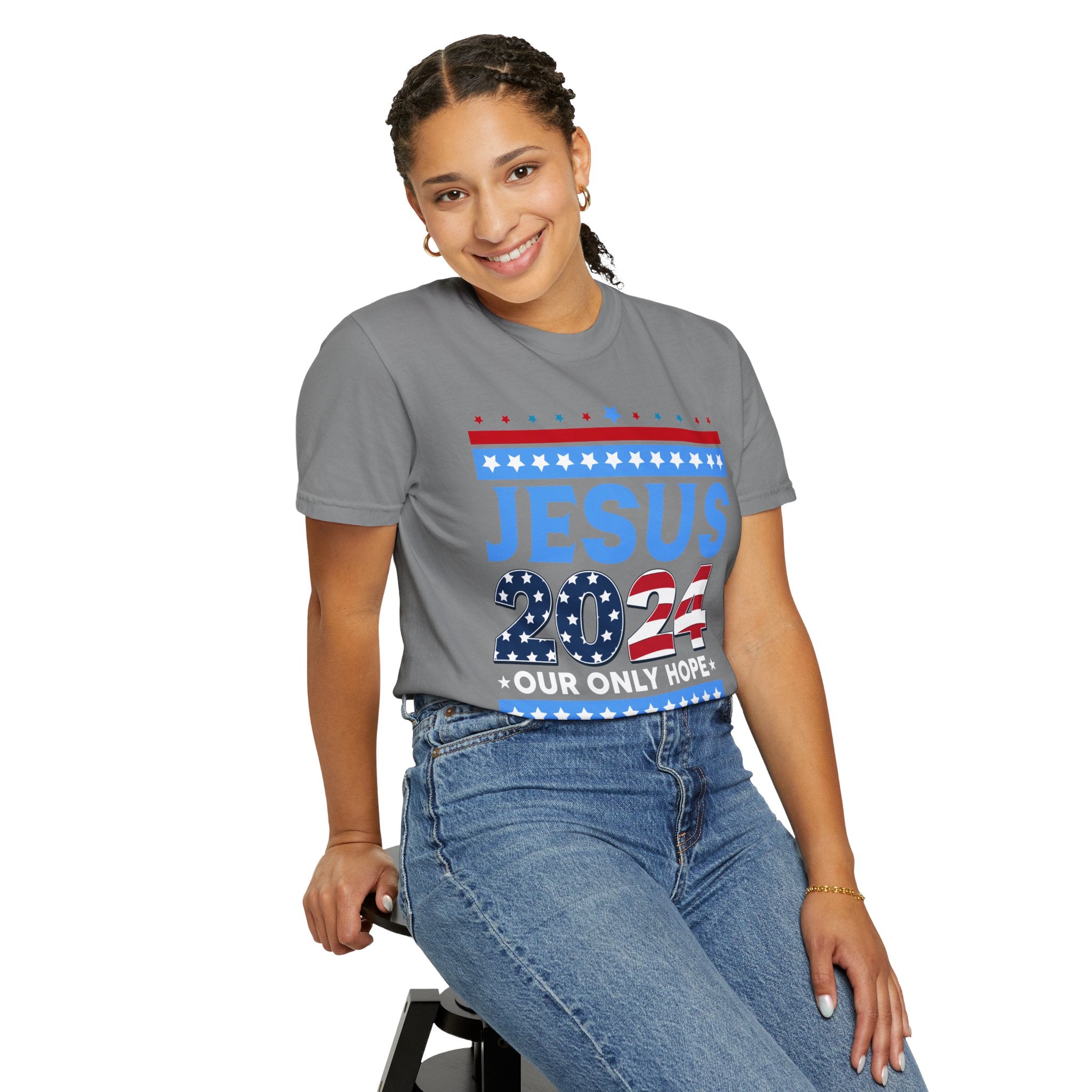Jesus 2024 Our Only Hope Shirt, Jesus 2024 Sweatshirt, Make America Pray Again, Political T-shirts, Unisex Jesus Lover Shirt, Trendy Christian Shirt
