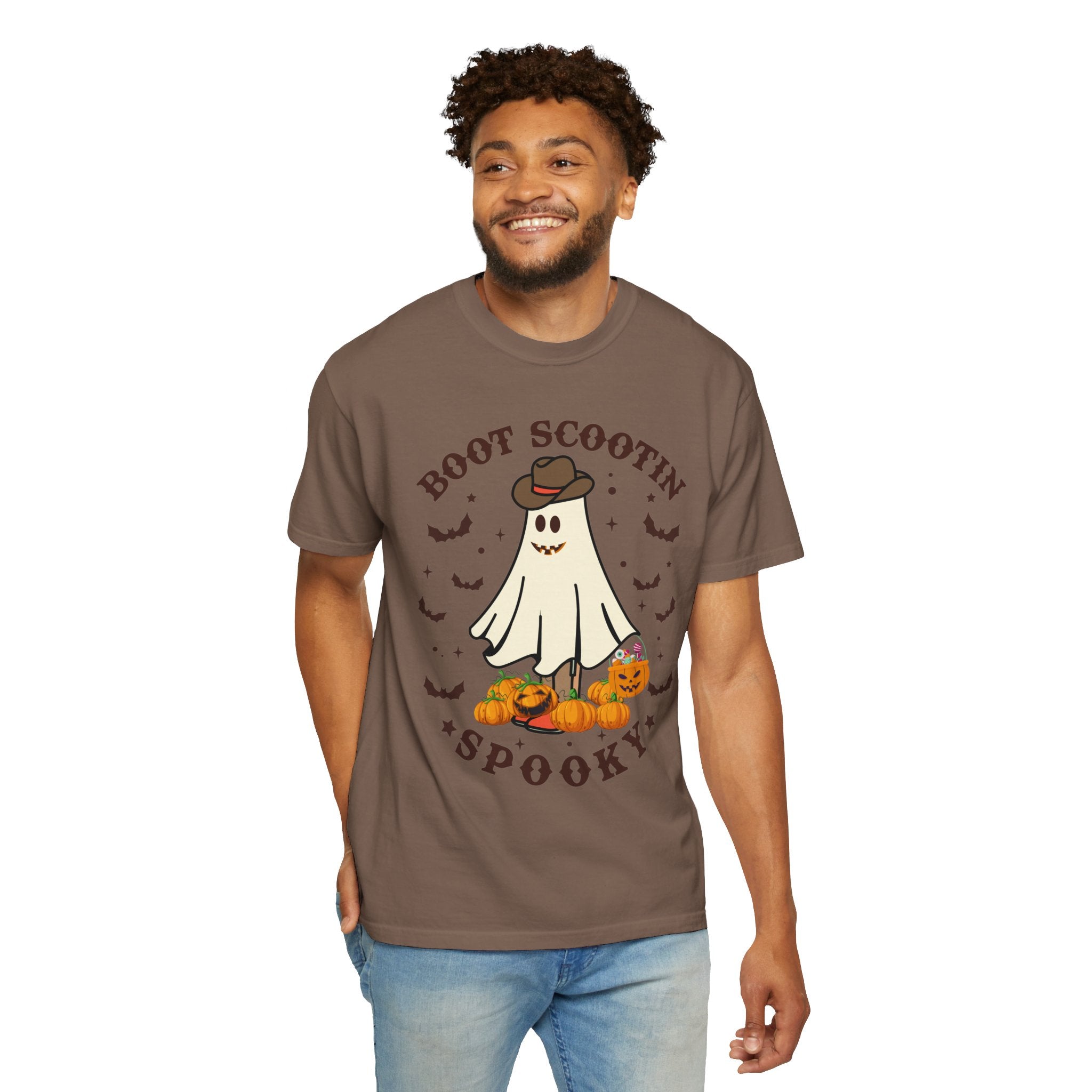 Boot Scootin Spooky Shirt, Halloween Shirt, Cowboy Ghost Shirt, Western Halloween Shirt, Cute Spooky Shirt, Halloween Gift