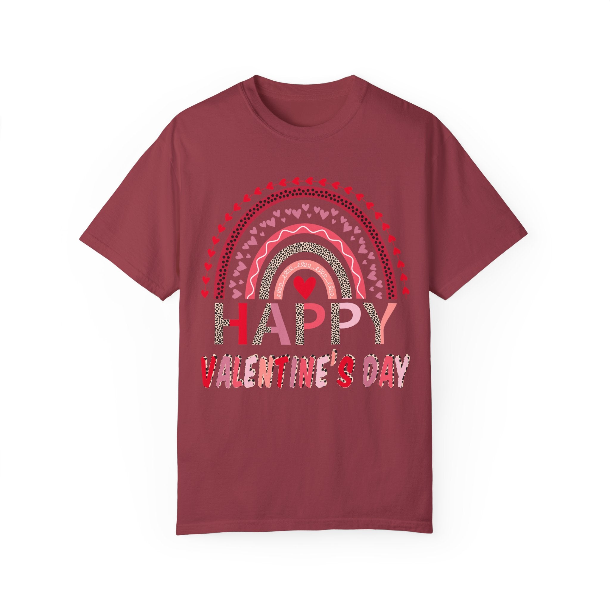 Leopard Rainbow Valentines Day Shirt, Happy Valentines Day Tshirt, Valentines Shirt, Gift for Couples Shirt, Couple Matching Shirt, Leopard Tee