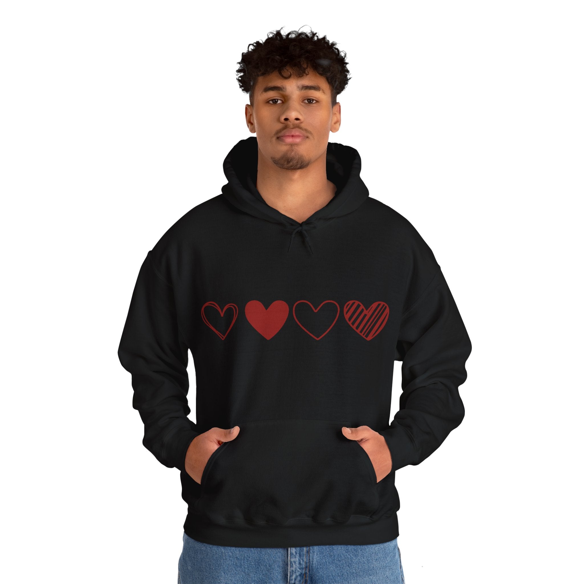 Heart Hoodie, Valentines Day Hooded Sweatshirt, Couple Gift Shirt, Red Heart Hoodie, Valentines Day Hoodie, Heart Gift for Women, Valentine