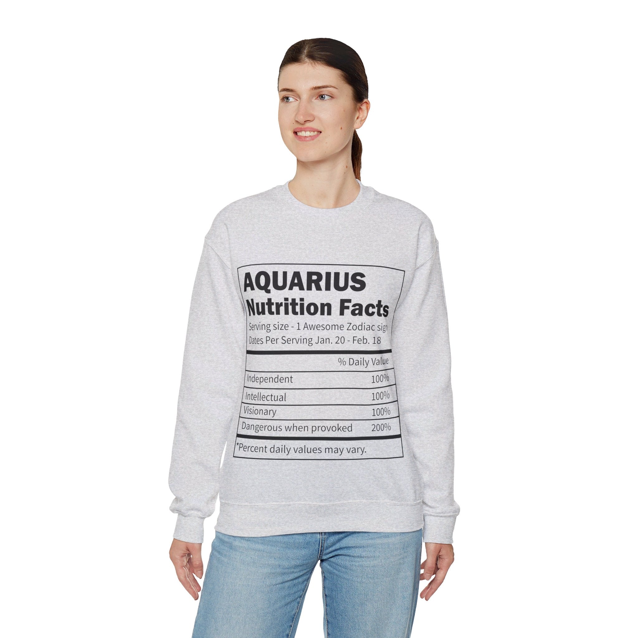Zodiac Sign Nutrition Facts Sweatshirt, Horoscopes Shirt, Astrology Shirt, Summer Tees, Birthday Gift Ideas for Best Friends, Girl Friends