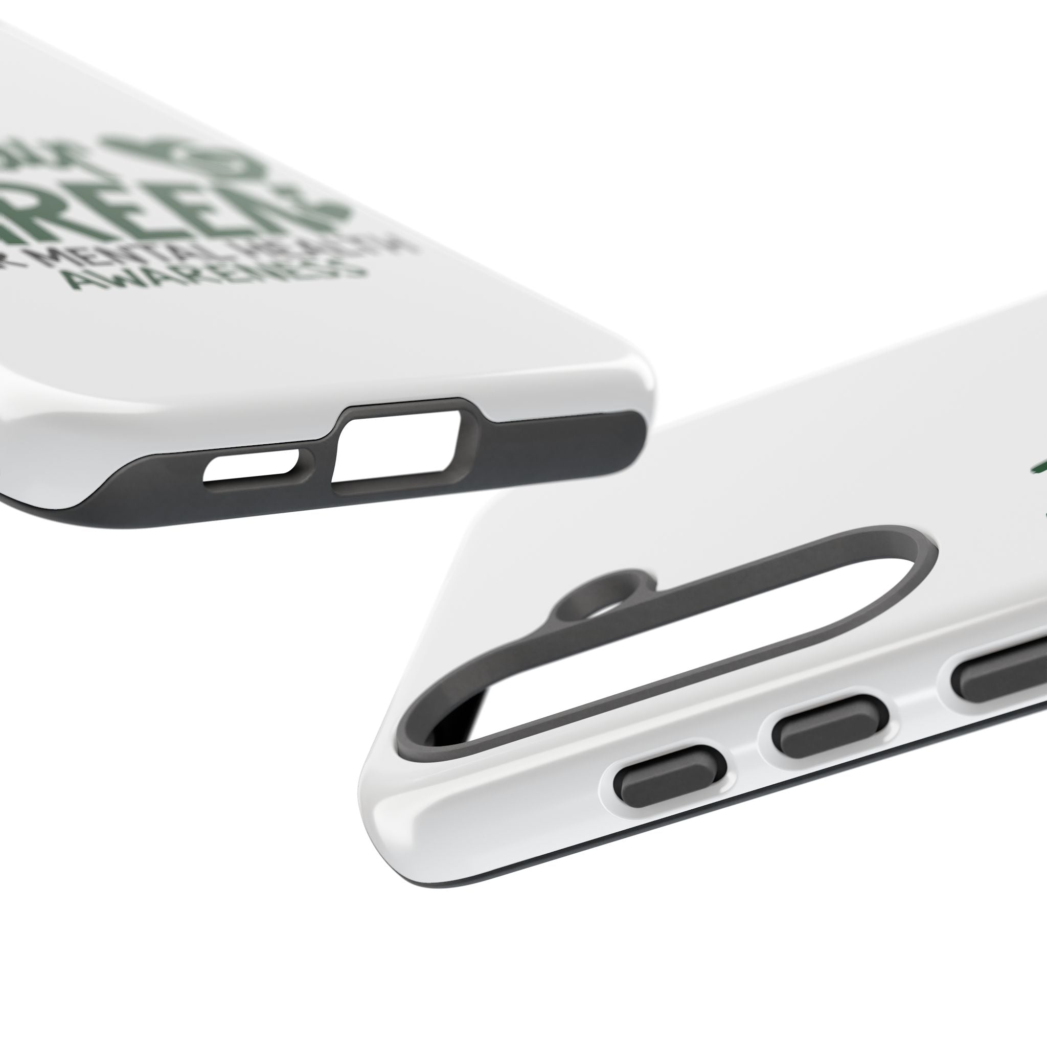 I Wear Green For Mental Health Awareness Phone Cases, Mental Health Matters Phone Case, Inspirational Phone Case, Motivational Phone Case, iPhone, Google Pixel & Samsung Galaxy