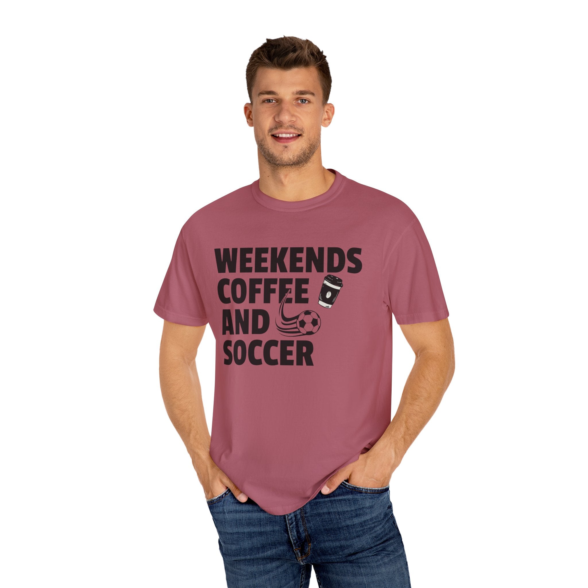 Weekends Coffee and Soccer Shirt For Soccer Lover, Sports Mom Tshirt For Mothers Day, Soccer Gift For Her, Game Day Gift Tee, Coffee T-Shirt