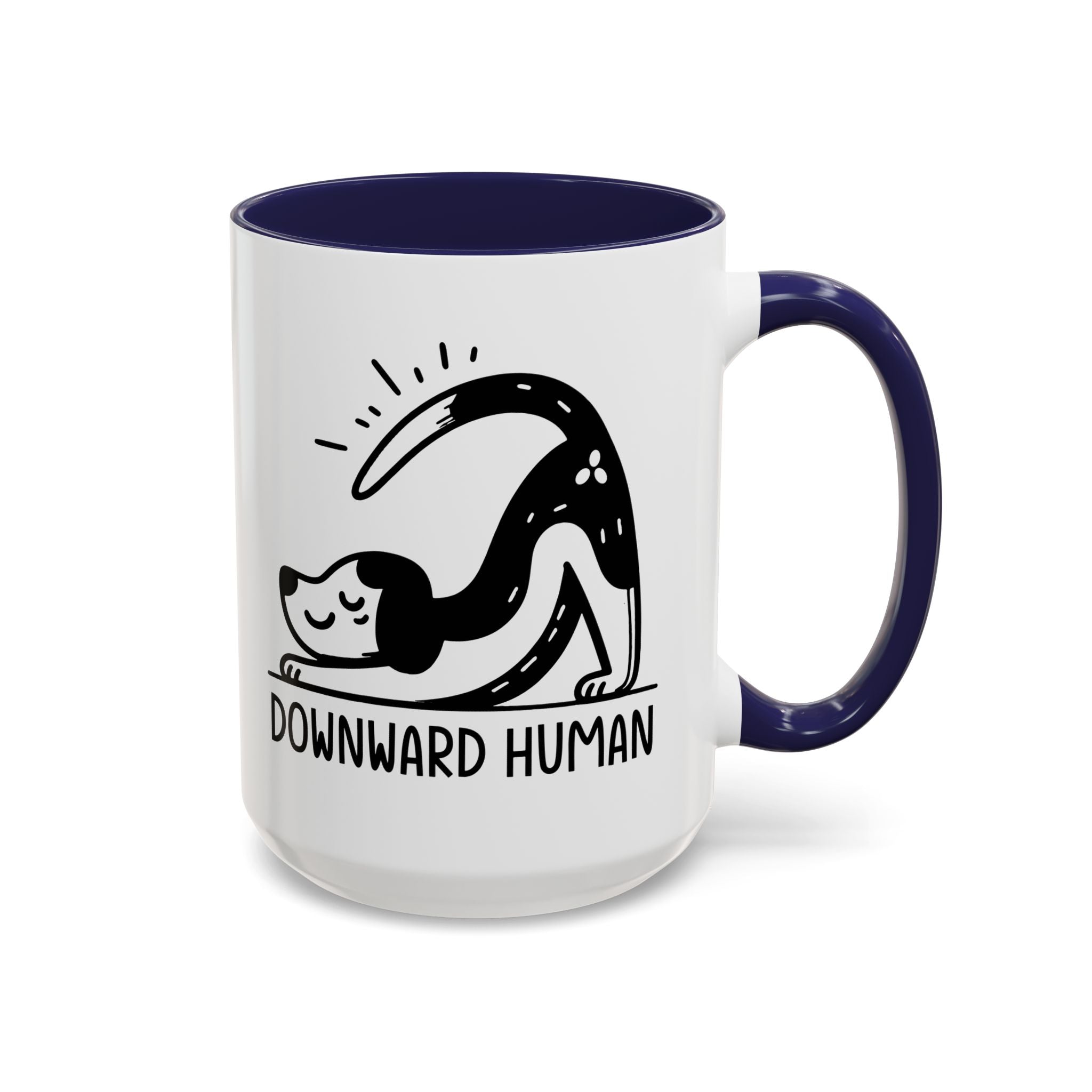 Downward Human Yoga Dog Coffee Mug, Dog Yoga Mug, Dog Owner Gifts, Funny Meditation Gifts, Yogi Pet Owner Gift, Yoga Coffee Mug