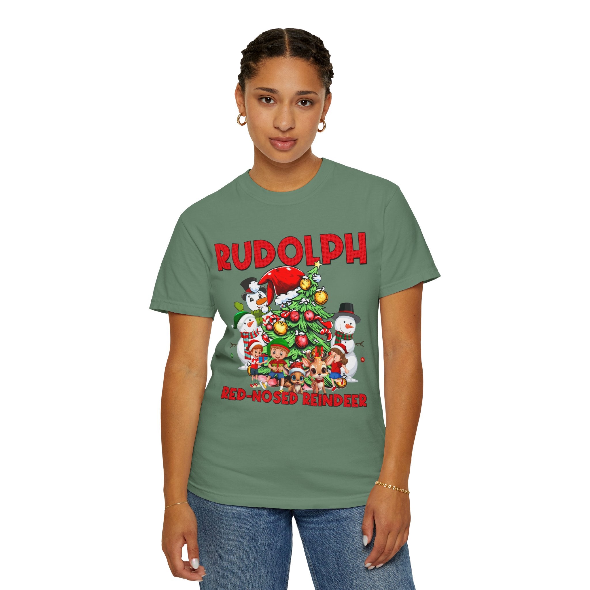 Vintage Rudolph Shirt Gift For New Year, Kids Christmas Shirt, Christmas Reindeer Tshirt, Christmas Cartoon Sweater, Retro Xmas Sweatshirt