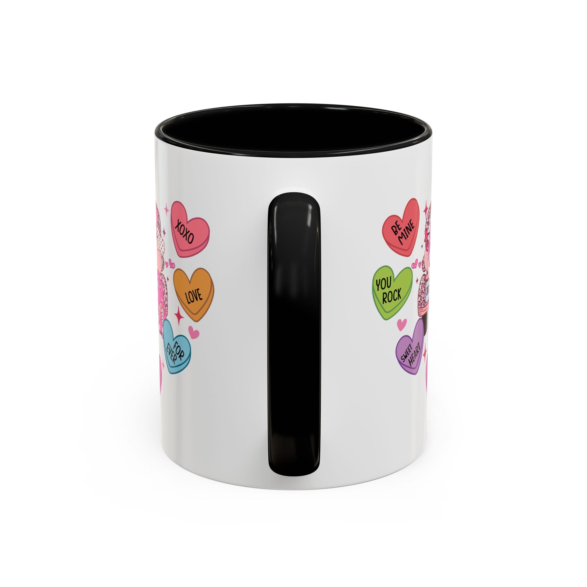 Candy Hearts Coffee Mug, Valentine's Conversation Hearts Mug, Valentines Day Coffee Mug, 15 oz 11 oz Mug, Pink Hearts Coffee Mug, Valentines Kitchen, Gift for Her