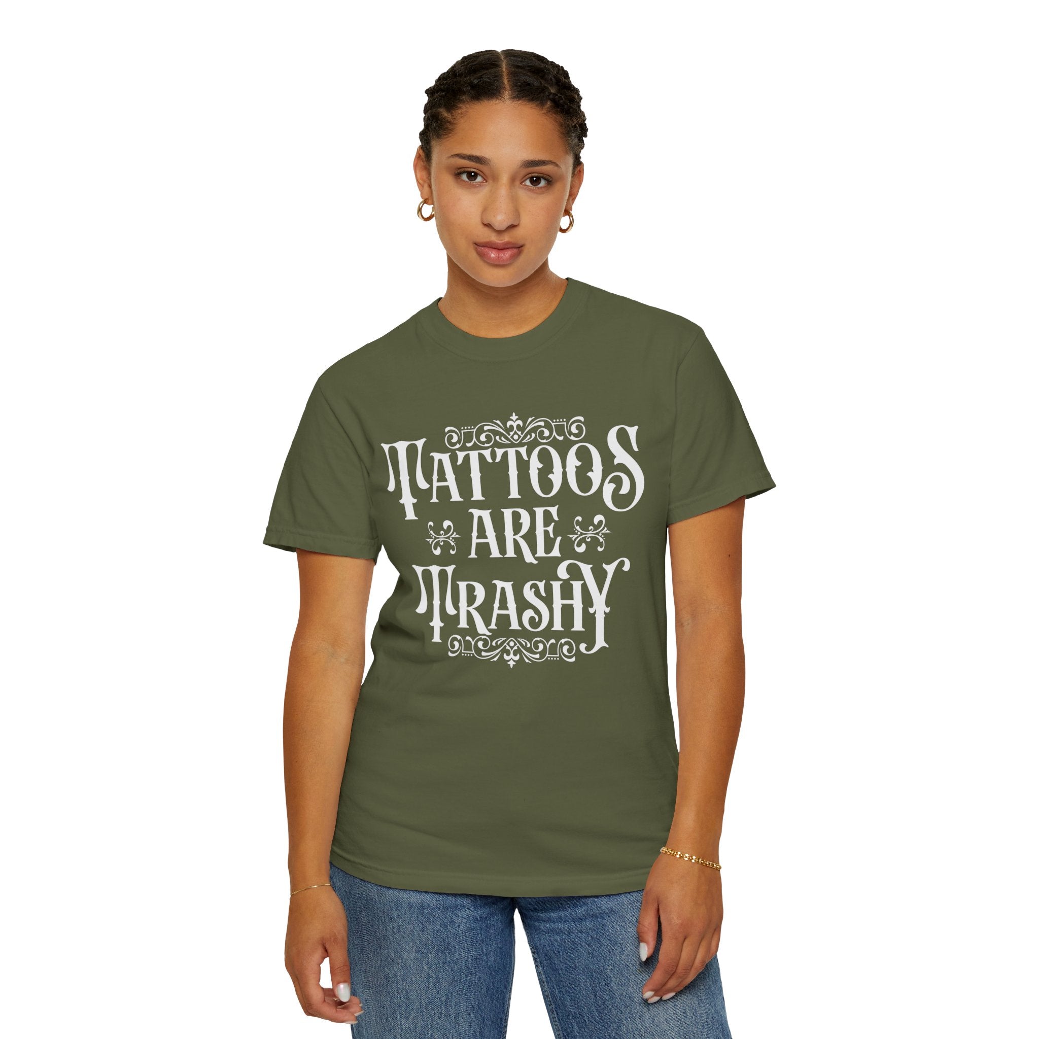 Tattoos Are Trashy Shirt, Sarcastic Shirt, Sassy Gift, Funny Shirt, Tattoos Sweatshirt, Adult Humor Shirt, Husband Shirt, Tattoos Are Stupid