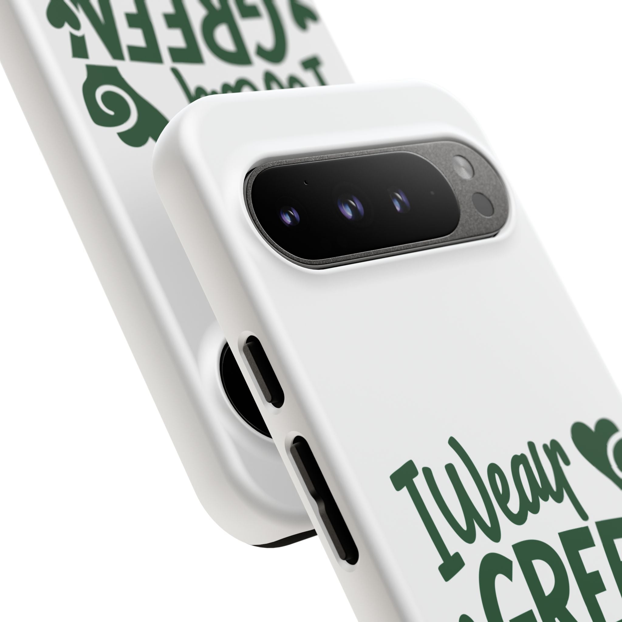 I Wear Green For Mental Health Awareness Phone Cases, Mental Health Matters Phone Case, Inspirational Phone Case, Motivational Phone Case, iPhone, Google Pixel & Samsung Galaxy
