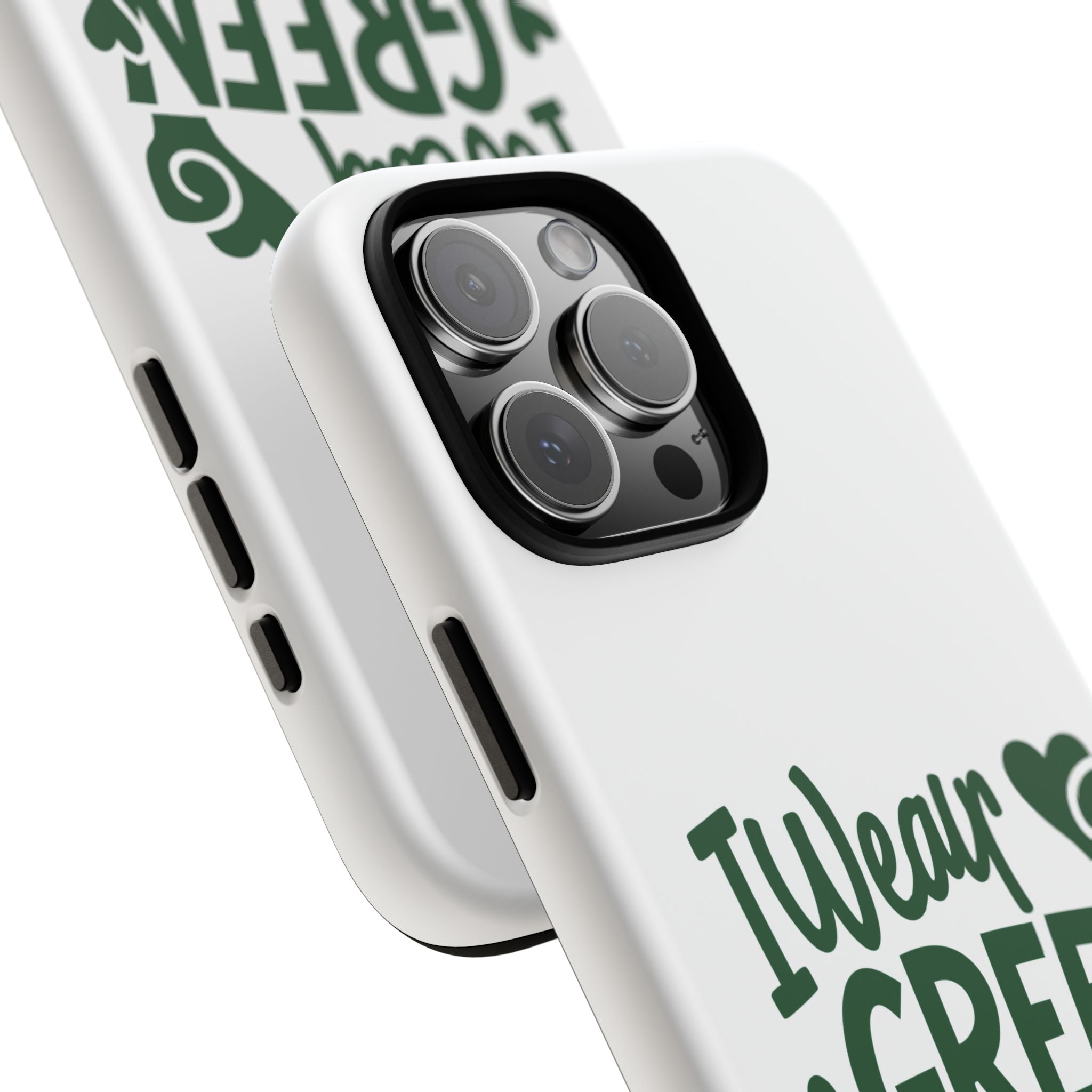 I Wear Green For Mental Health Awareness Phone Cases, Mental Health Matters Phone Case, Inspirational Phone Case, Motivational Phone Case, iPhone, Google Pixel & Samsung Galaxy