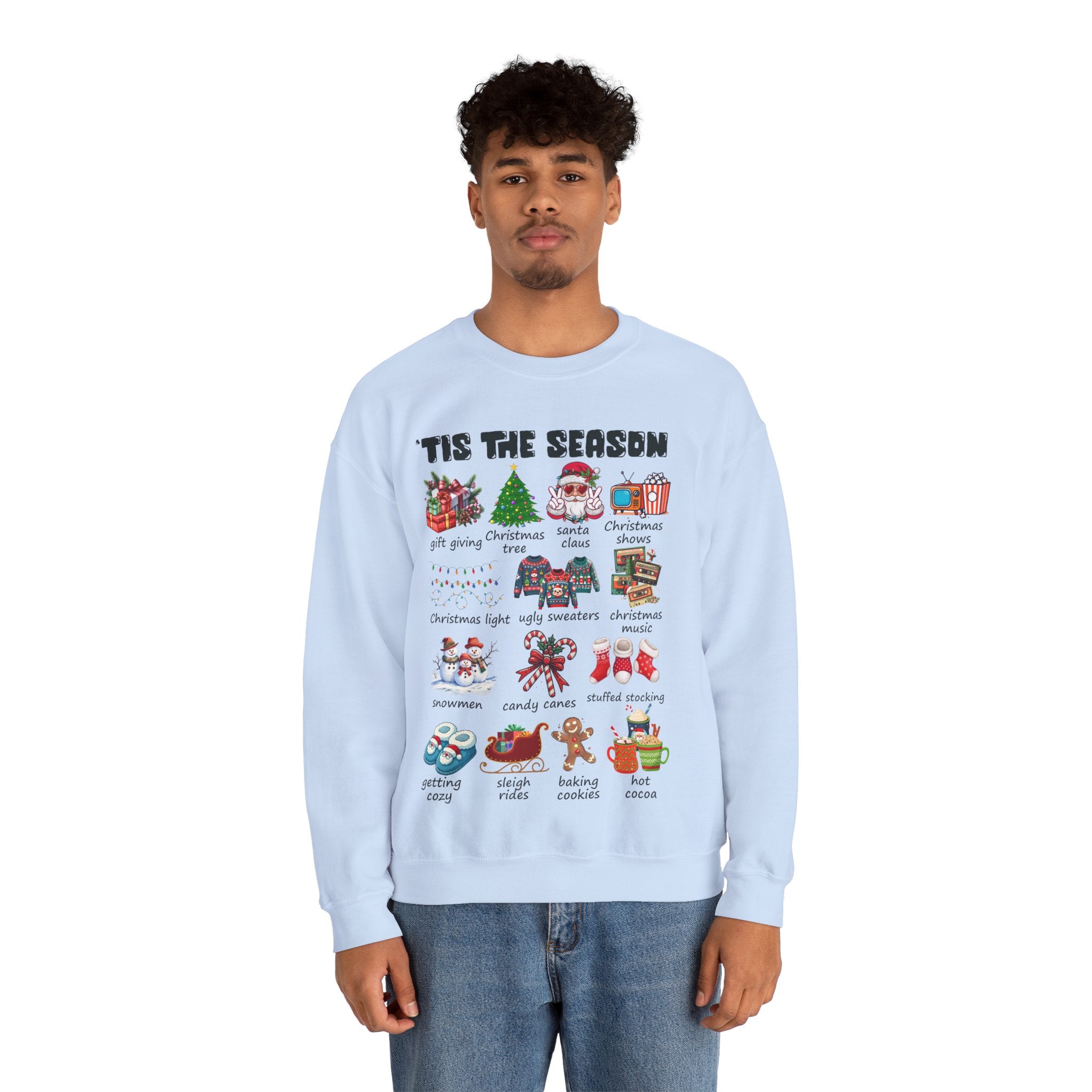 Tis the Season Christmas Sweatshirt, Christmas Tis The Season Shirt, Merry Christmas Shirt, Christmas Sweatshirt For Women, Cute Winter Top
