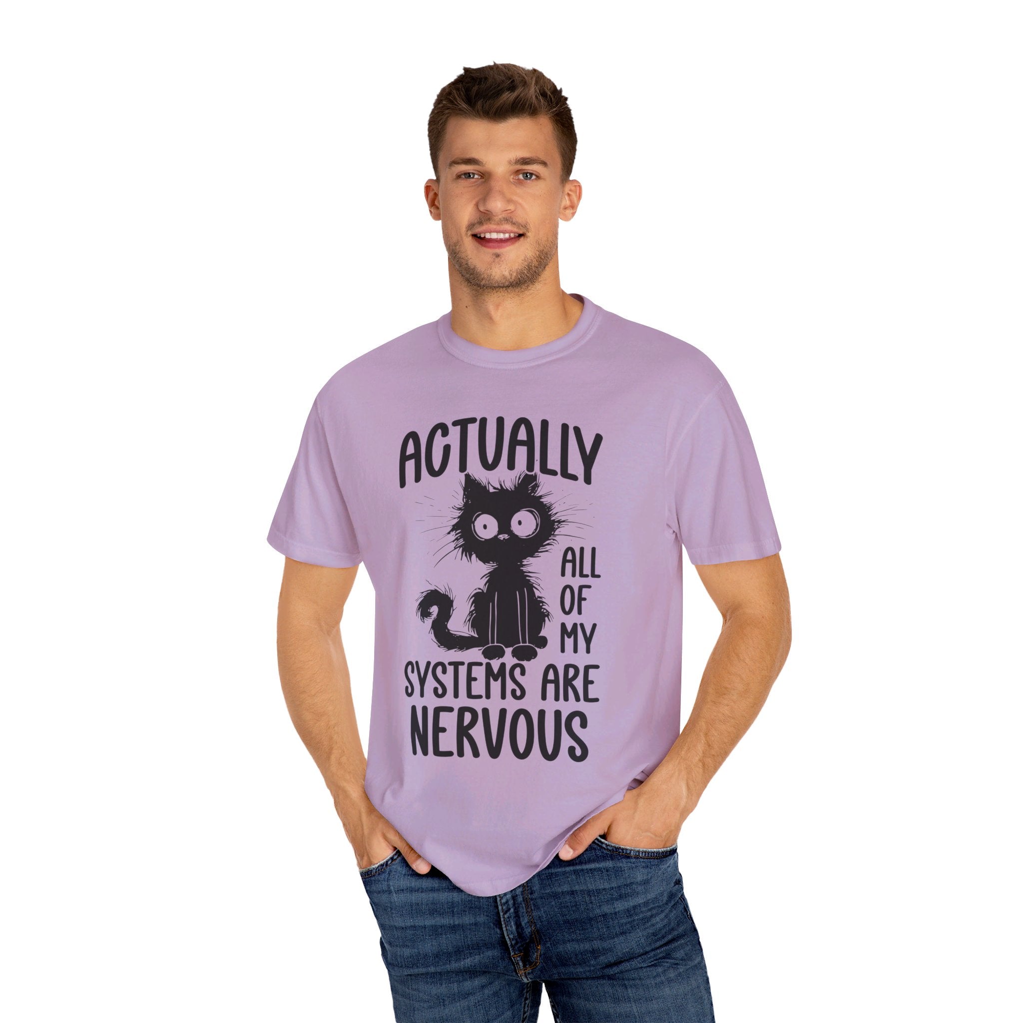 Actually All of My Systems Are Nervous Shirt, Raccoon Shirt, Mental Health Shirt, Anxiety Tshirt, Funny Tshirt, Vintage Retro Graphic Shirt