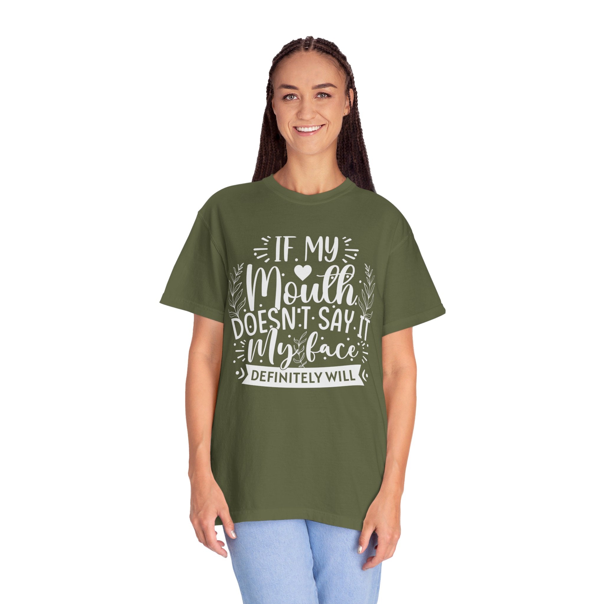 If My Mouth Doesn't Say It My Face Definitely Will Shirt for Women, Funny Sarcastic Shirts, Funny Gift Shirt, Funny Graphic Tees