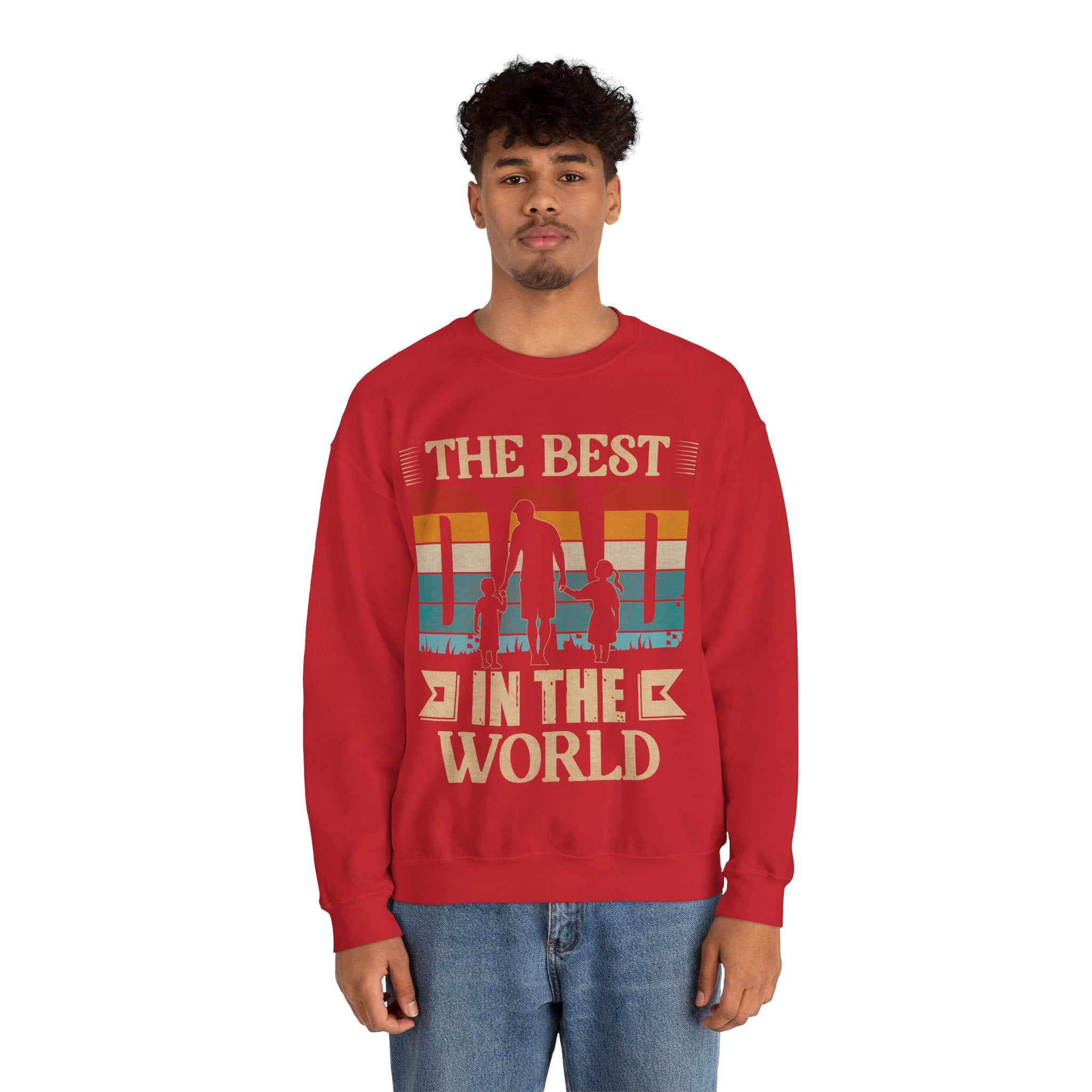 The Best Dad In The World Sweatshirt, World's Best DAD Gift, Gift from Son Daughter to Dad, Worlds Greatest Dad Shirt, Happy Fathers Day Sweatshirt