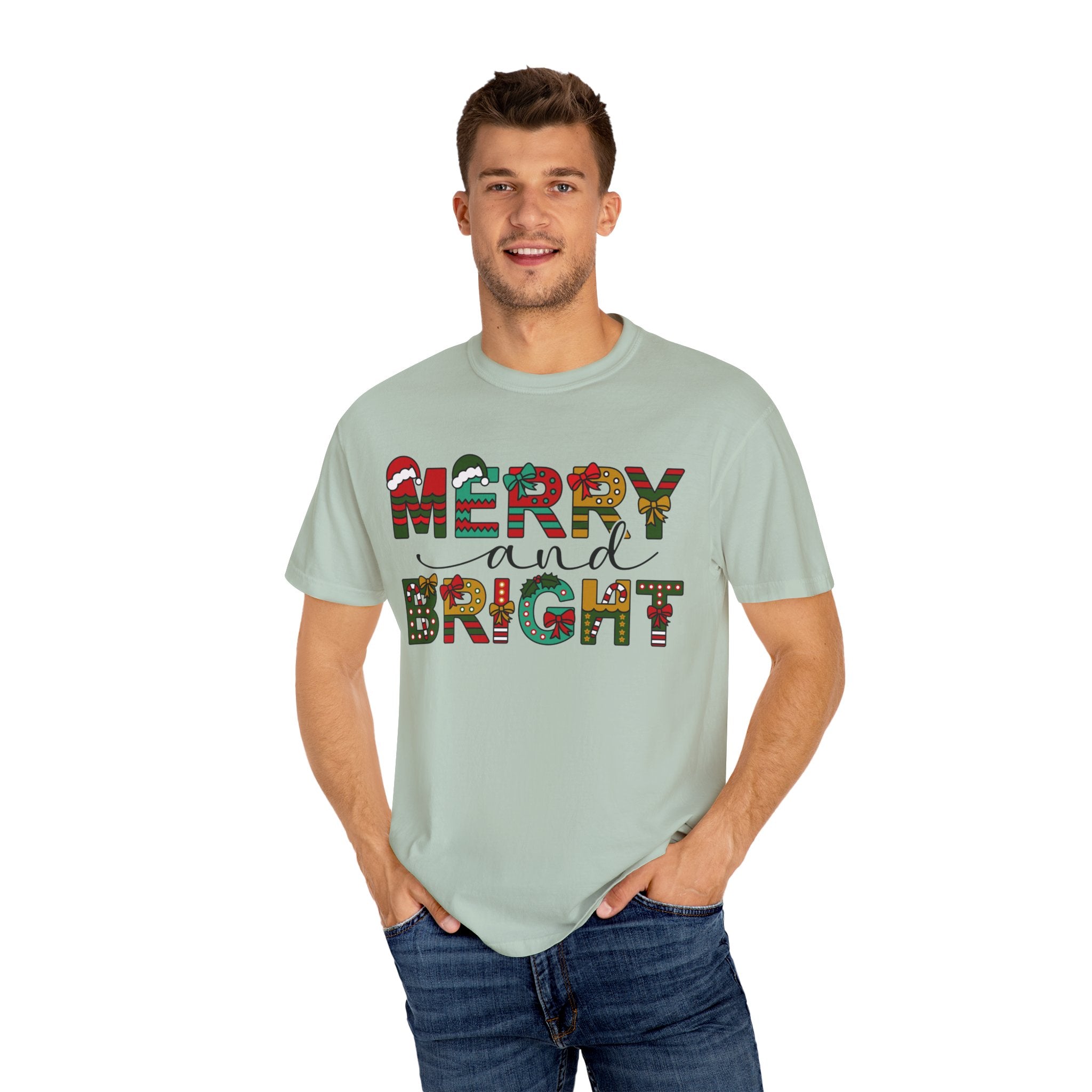 Merry and Bright Shirt, Christmas Tshirt, Family Christmas Shirt, Christmas Shirts for Women, Merry Christmas Shirt