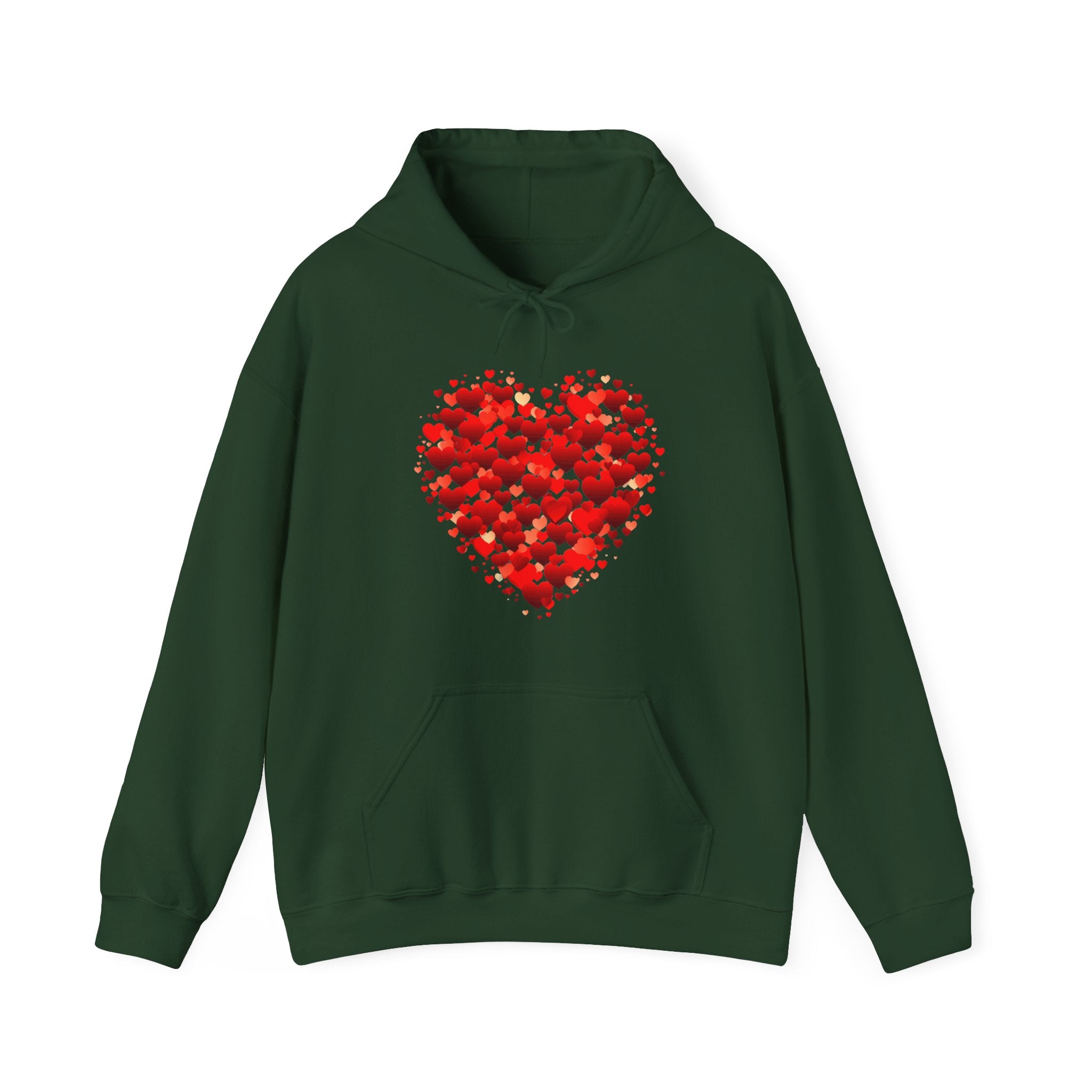 Valentines Day Red Double Heart Hoodie, Valentines Shirt, Valentines Double Heart Hoodie, Red Heart Shirt, Valentines Love Shirt, Love Sweater
