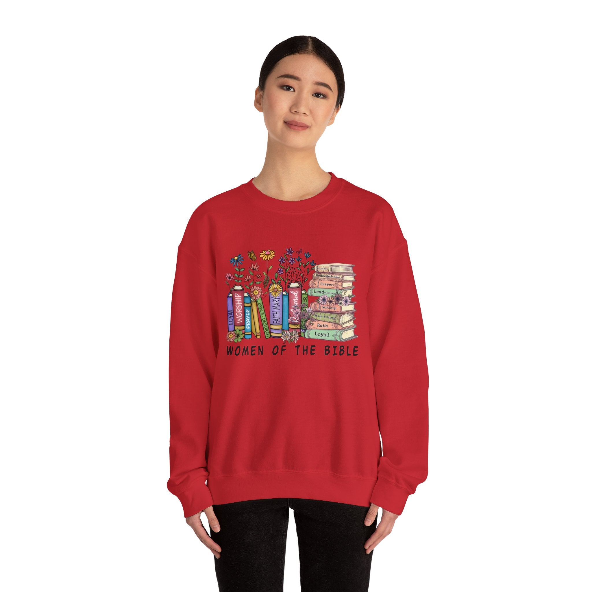 Women Of The Bible Sweatshirt, Floral Book Sweatshirt, Christian Women Sweatshirt, Jesus Book Shirt, Gift For Book Lover, Floral Shirt