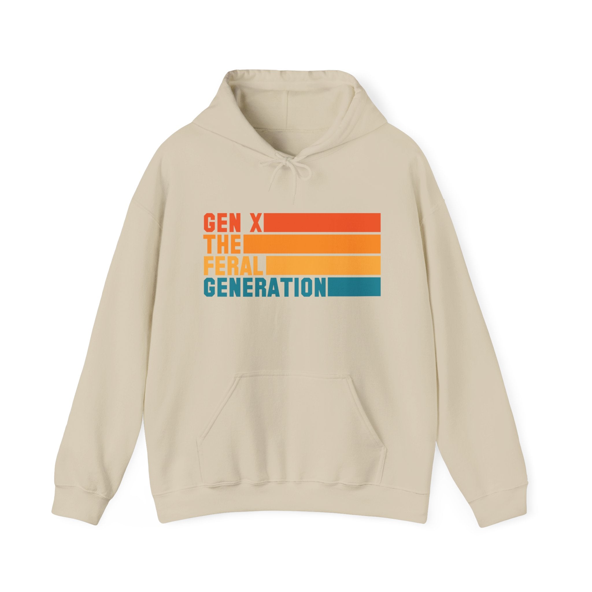 Gen X The Feral Generation Hoodie, Gen X Hoodie, Generation X Hoodie, Retro Gen X Hooded Sweatshirt, Cute Gen X Hoodie, Trendy Gen X Hoodie