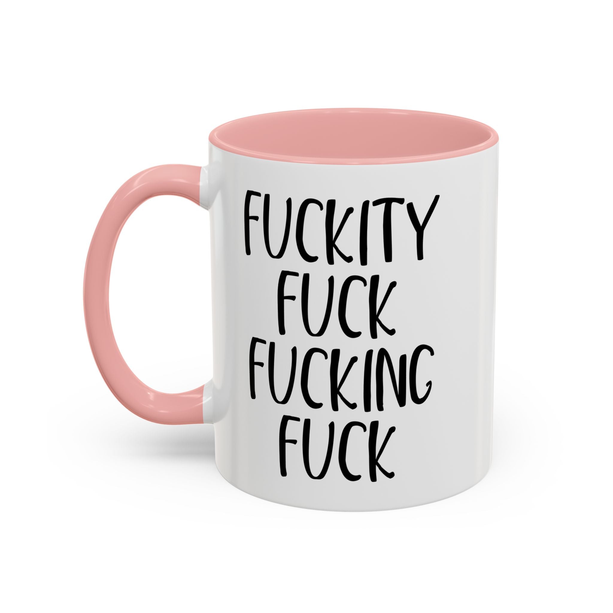 Fuckity Fuck Mug, Sarcastic Coffee Mug, Funny Birthday Gift, Large Coffee Mug, Double Sided Minimalist Mug, Gag Gifts for Men, Snarky Mugs