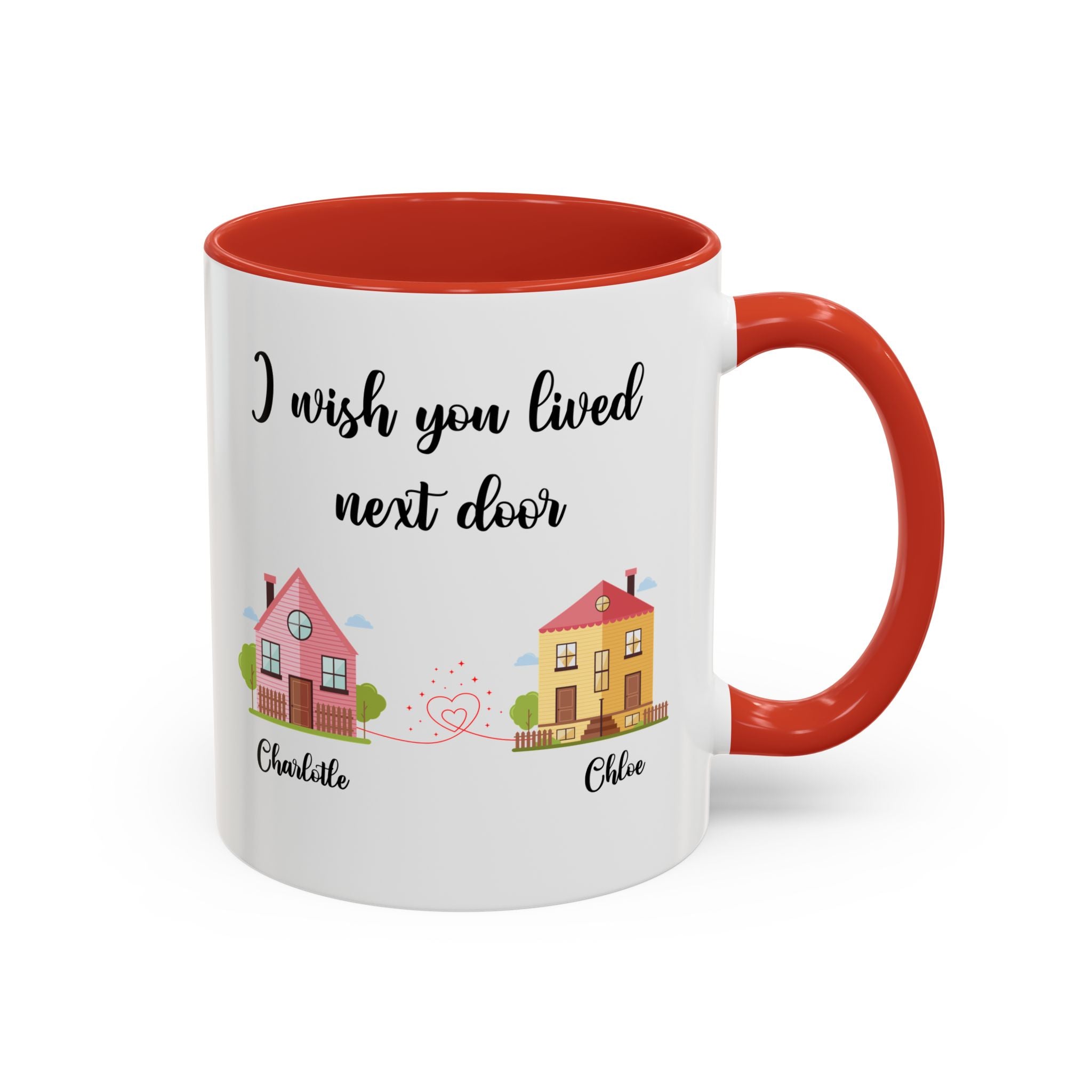 I Wish You Lived Next Door Mug, Bestie Coffee Mug, Long Distance Mug, Moving Away Mug, Best Friend Christmas, Bestie Birthday Gift, Bff Mug