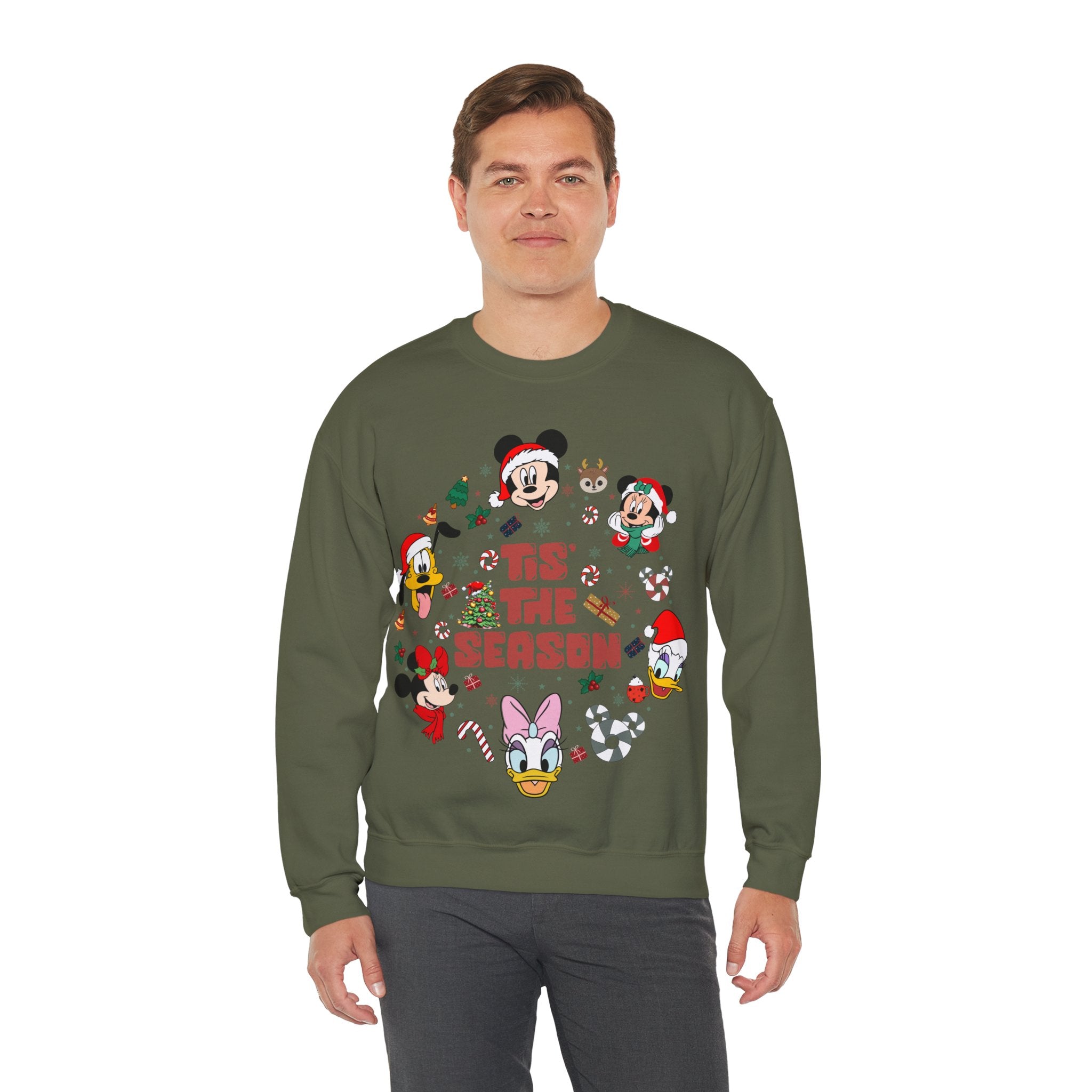 Mickey Tis The Season Sweatshirt, Disney Christmas Tis the Season Sweatshirt, Mickey and Friends Shirt, Disney Christmas Sweater, Tis The Season Shirt