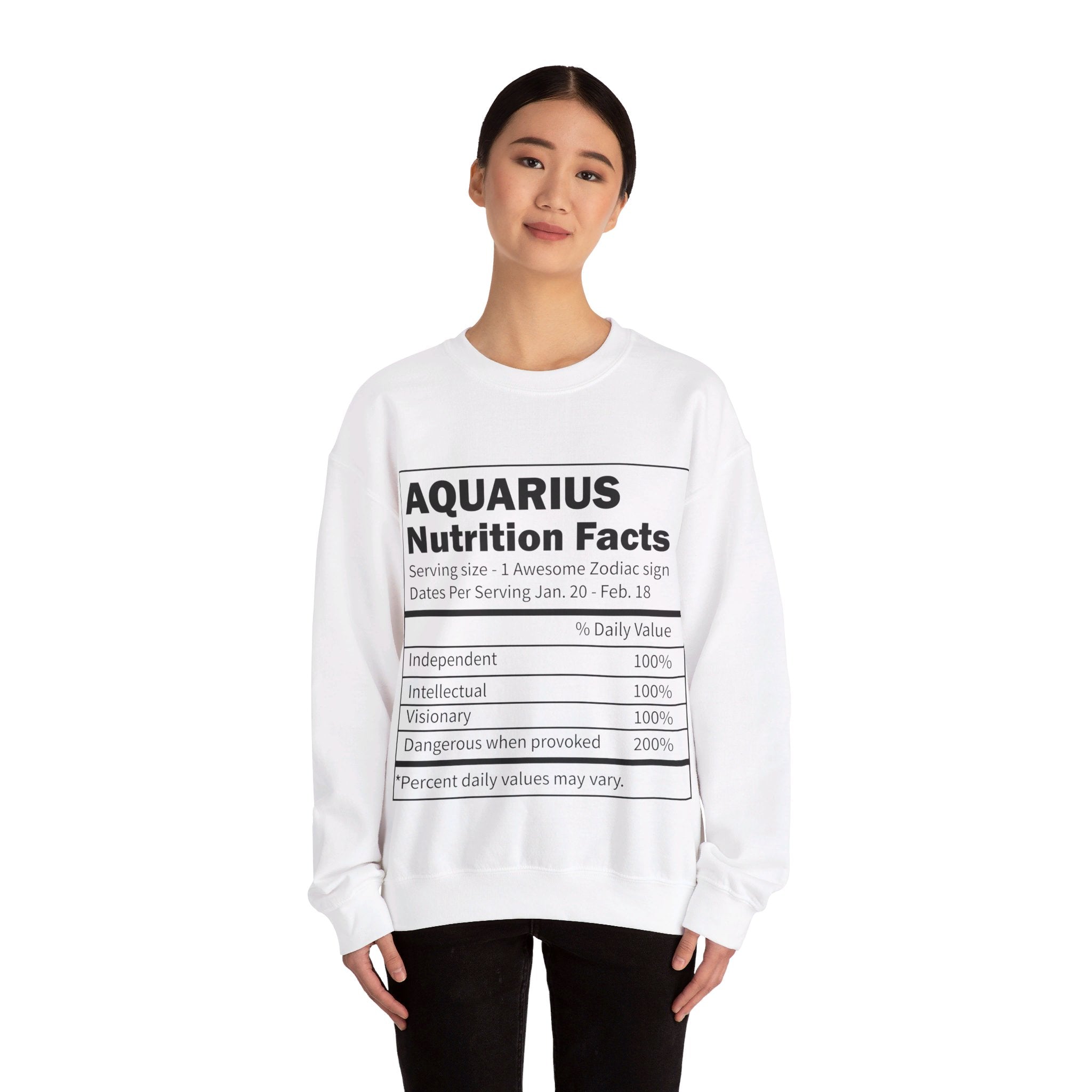 Zodiac Sign Nutrition Facts Sweatshirt, Horoscopes Shirt, Astrology Shirt, Summer Tees, Birthday Gift Ideas for Best Friends, Girl Friends