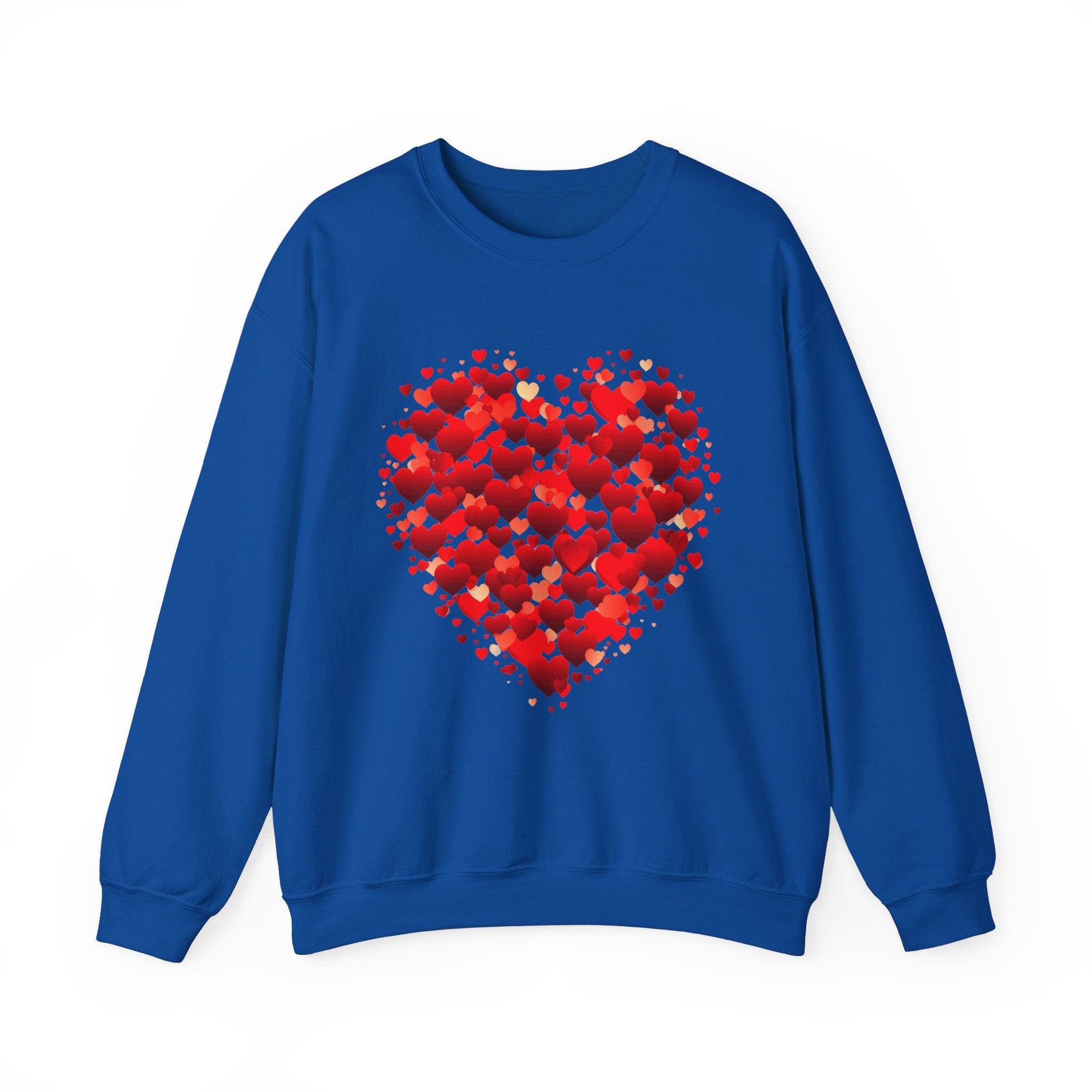 Valentines Day Cute Heart Sweatshirt, Valentines Shirt, Valentines Double Heart Sweatshirt, Red Heart Sweater, Valentines Love Shirt, Love Sweater
