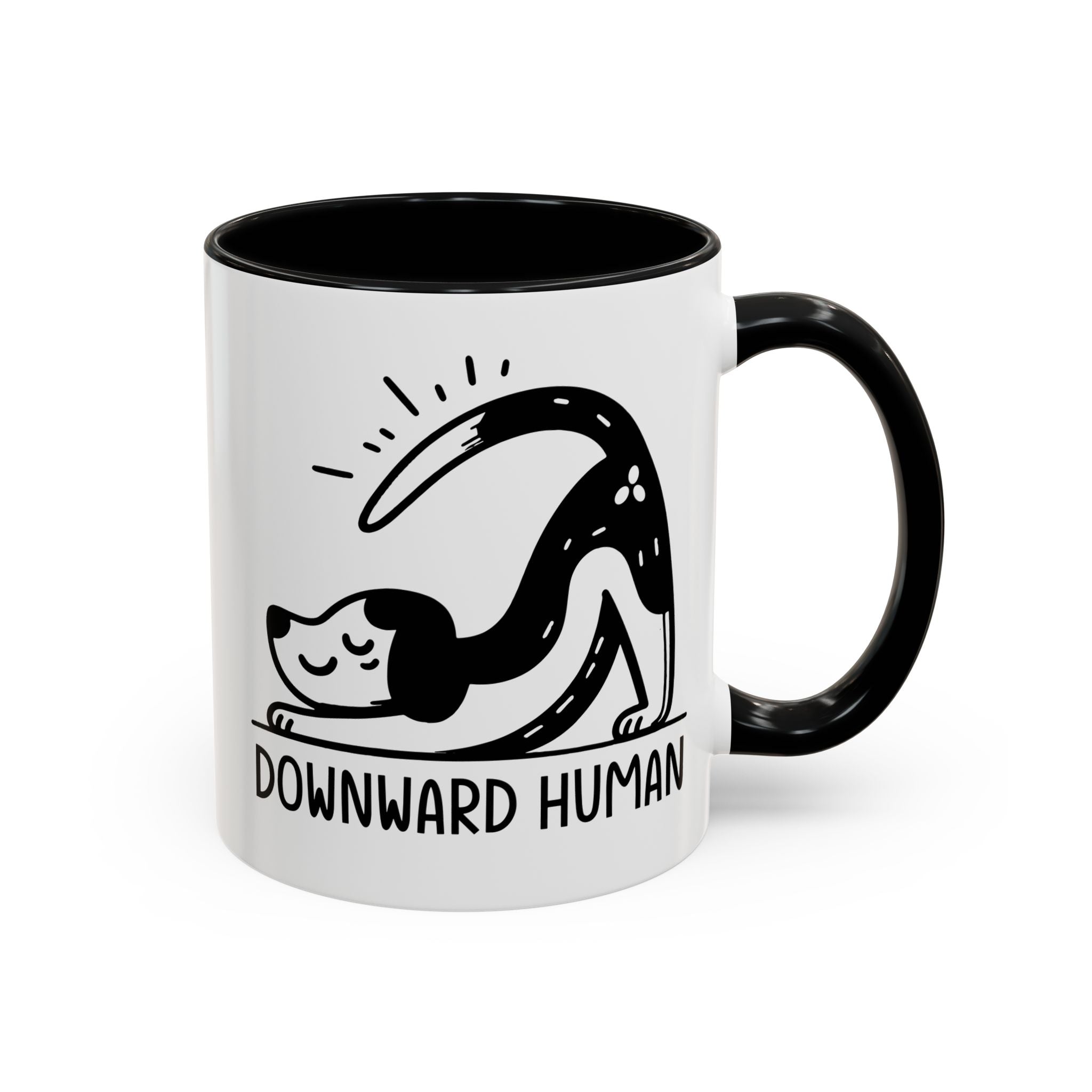 Downward Human Yoga Dog Coffee Mug, Dog Yoga Mug, Dog Owner Gifts, Funny Meditation Gifts, Yogi Pet Owner Gift, Yoga Coffee Mug