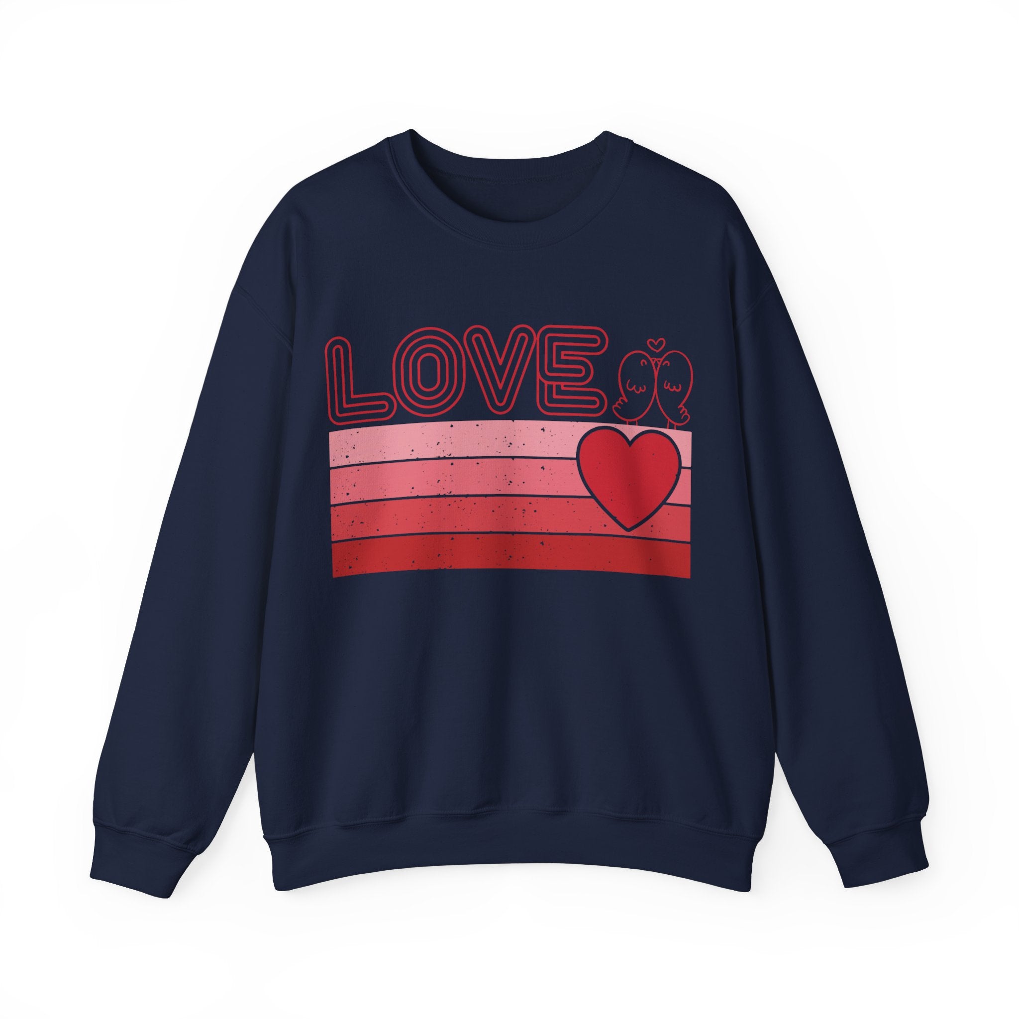 Retro Love Valentines Day Sweatshirt, Valentines Day Shirts For Woman, Heart Shirt, Cute Valentine Shirt, Valentines Day Gift, Valentines Gift