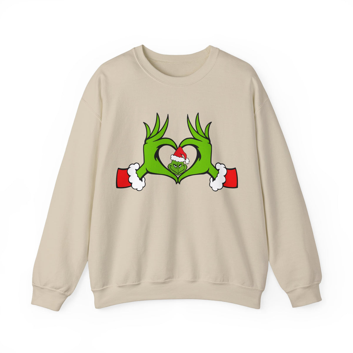 Christmas Heart Hands Graphic Sweatshirt, Christmas Sweatshirt, Xmas Clothing, Holiday Shirts, Christmas Gifts