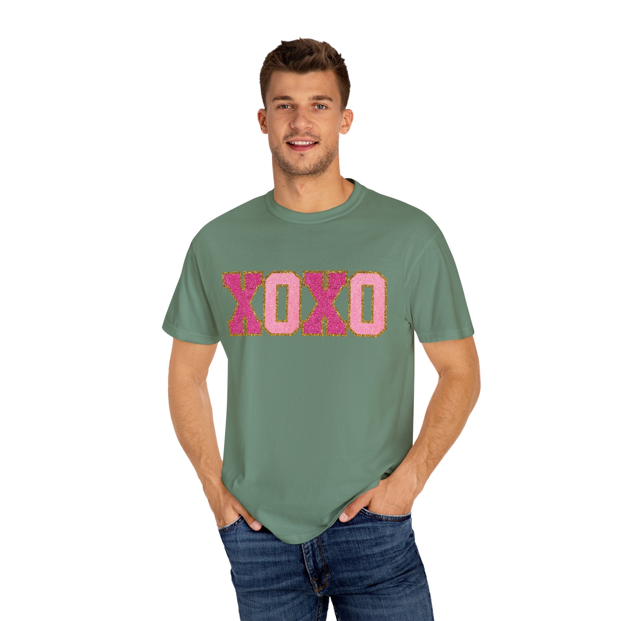 XOXO Valentine's Day Shirt, Faux Chenille Hugs and Kisses TShirt, Girlfriend Valentine Gift, Valentines Day Gift for Her, Love Wins Shirt