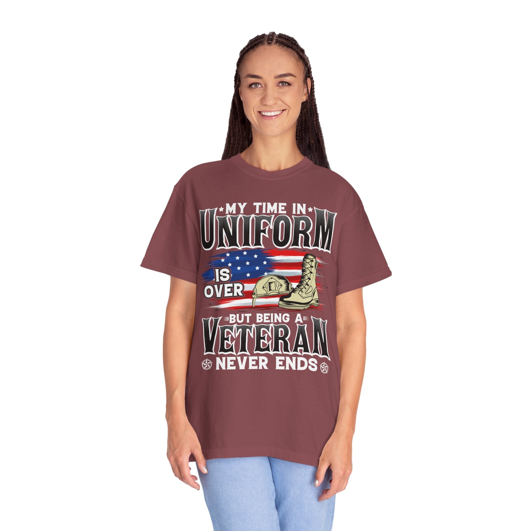 My Time In Uniform Is Over But Being A Veteran Never Ends Shirt, US Veteran Shirt, Veteran Lover Shirt, Veteran Day Gift,